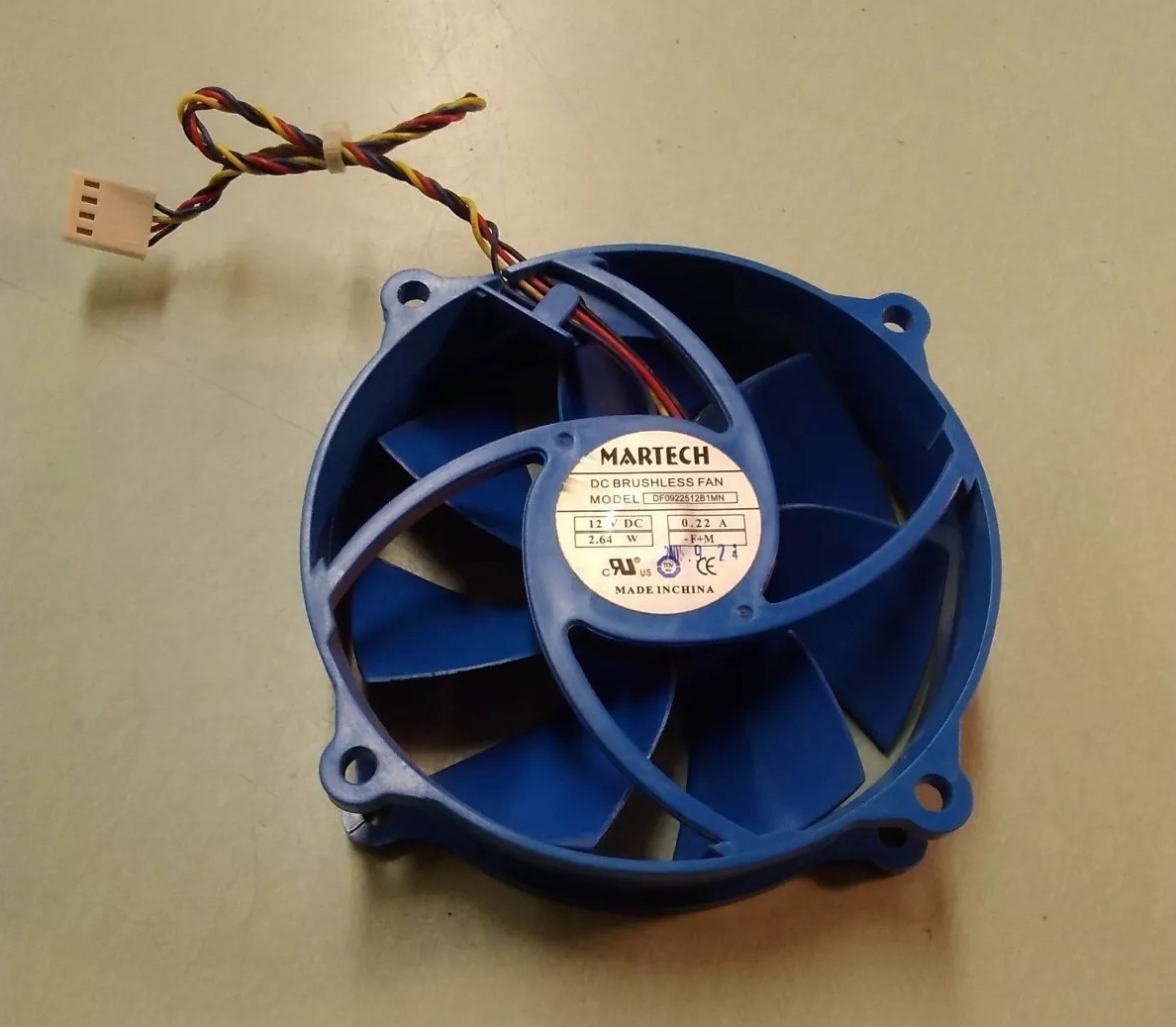 MARTECH DF0922512B1MN 12 VDC 0.22 A 2.64 W ROUND DC BRUSHLESS FAN
