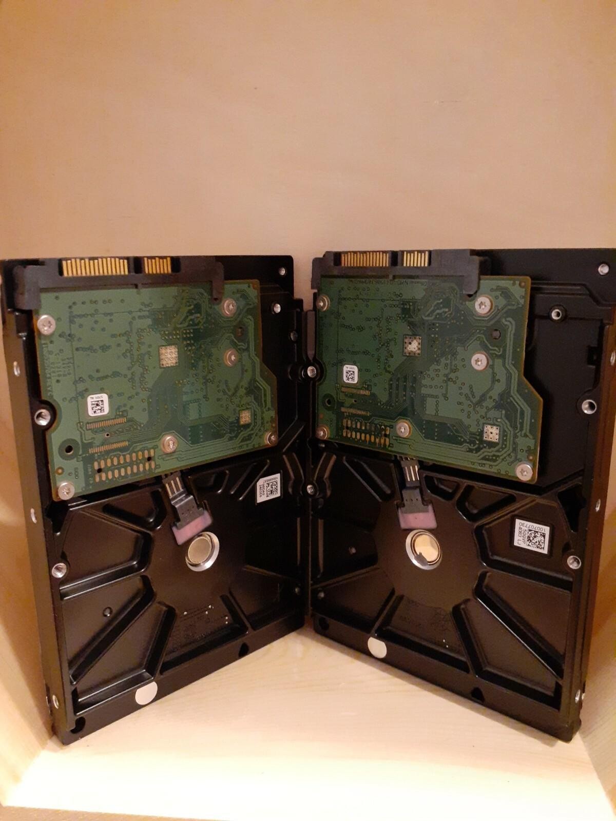 (2)Seagate Barracuda ST500DM002 7.2k RPM 3.5 500GB SATA III HDD 1BD142-541 WIPED