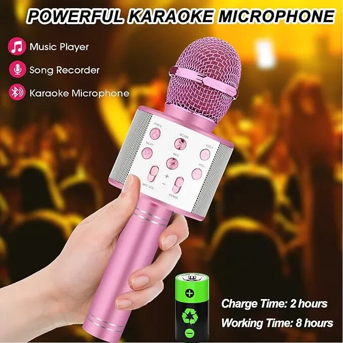 Lot of 20 Karaoke Play and Record Bluetooth Microphones w Voice Changing Feature