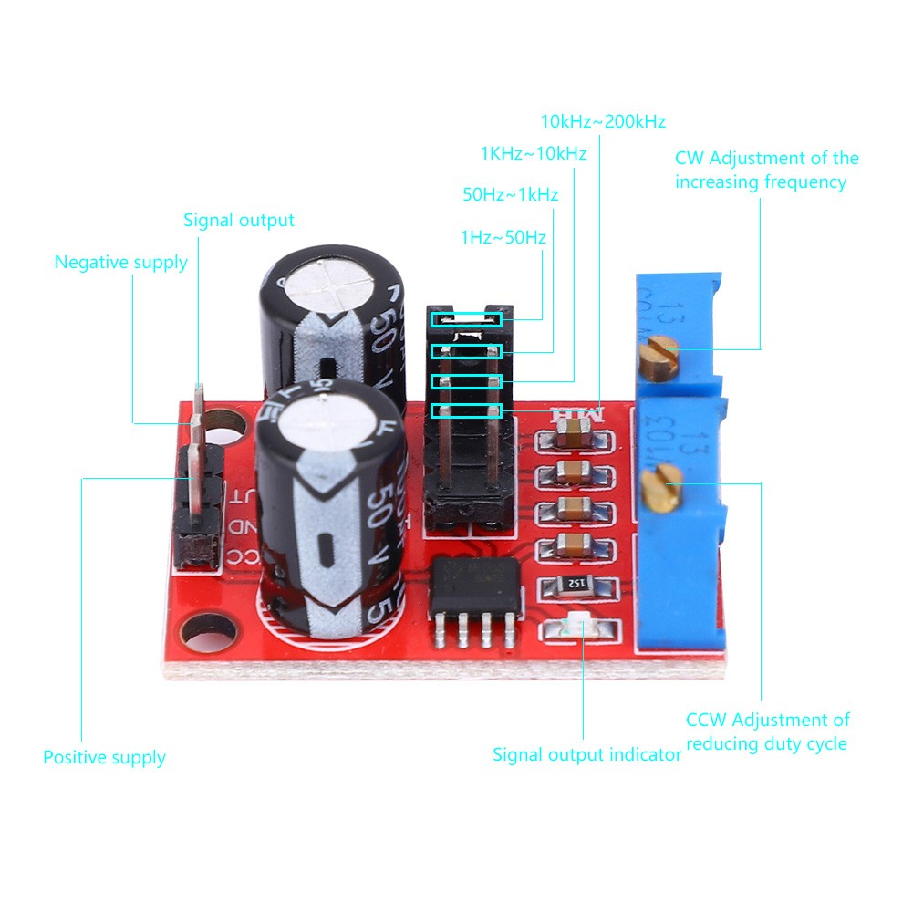Hot NE555 Module Duty Cycle Pulse Frequency Generator