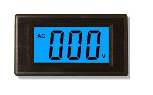 New 3pcs Blue AC0-500V LCD Digital Volt Panel Meter/Voltmeter