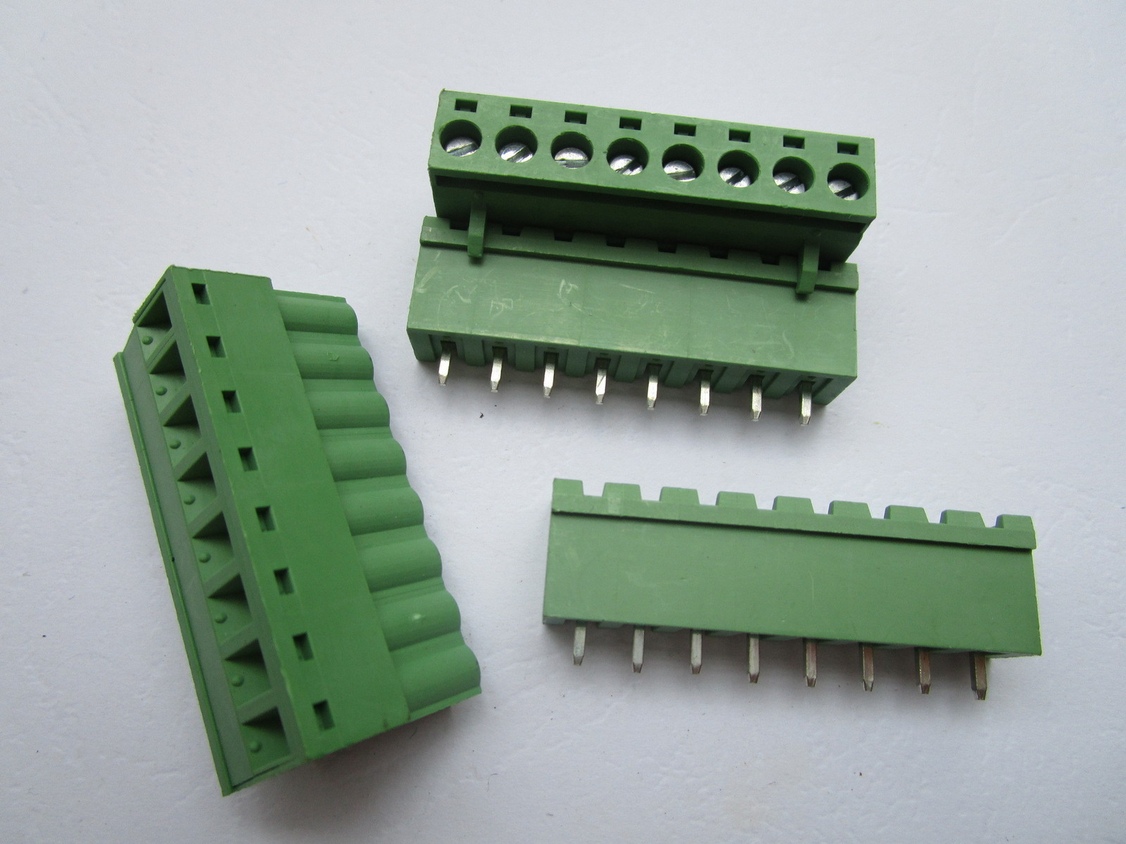 30 pcs Close Straight 8 pin 5.08mm Screw Terminal Block Connector Plugbale Type