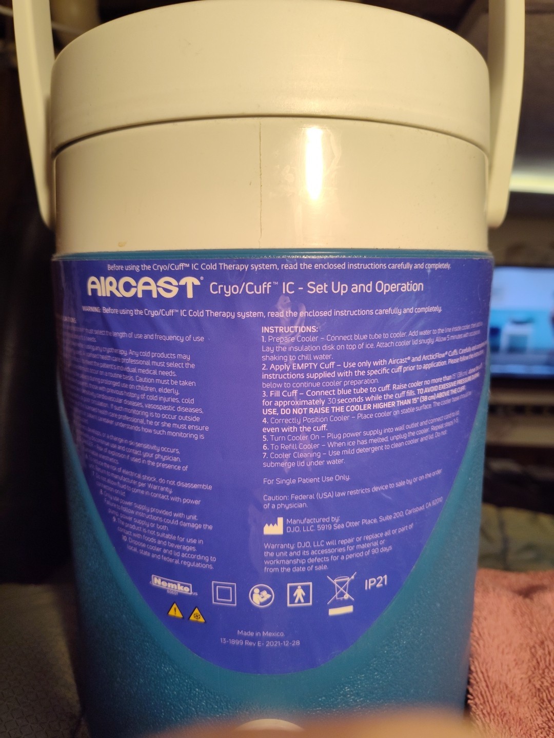 Aircast Cryo/ Cuff IC Cooler