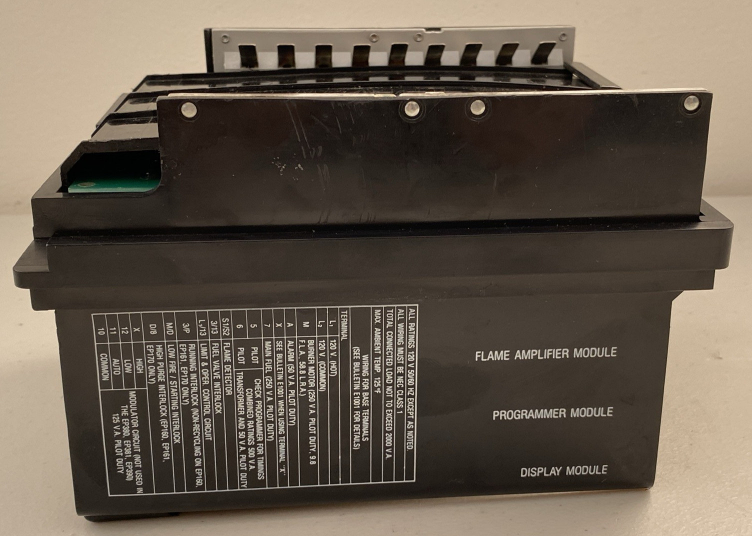 Fireye EB-700 Primary Flame Monitor Replacement Programmer Chassis – Parts Only