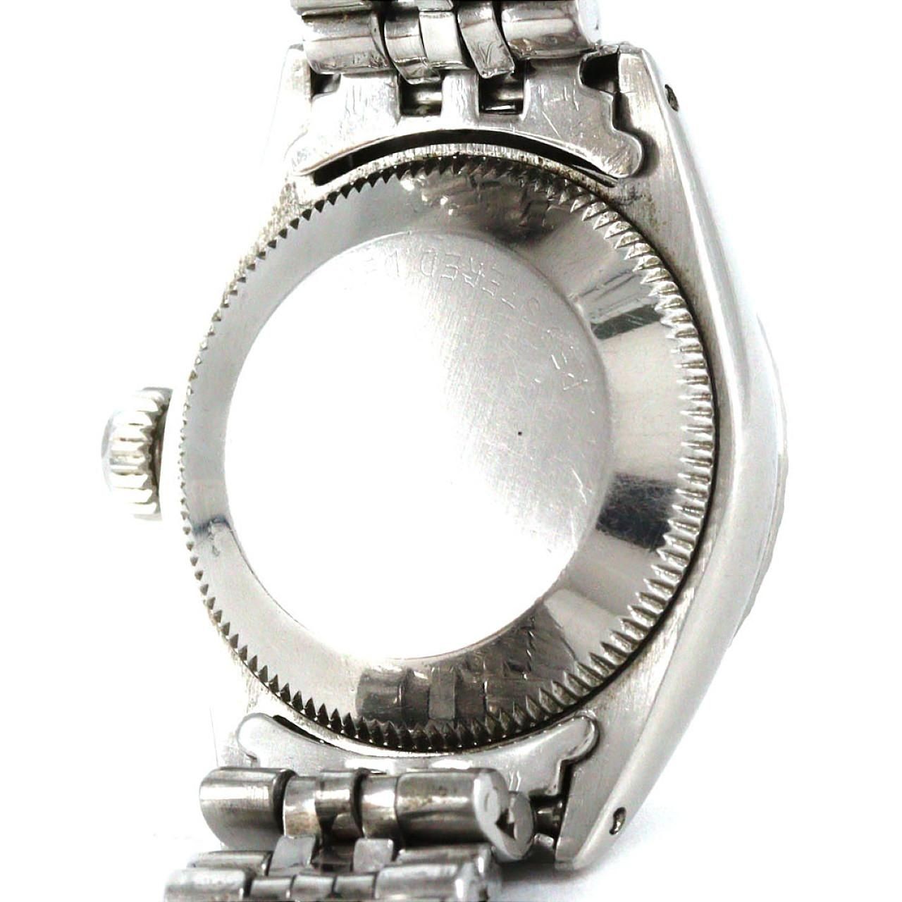 Rolex Watch Oyster Perpetual Date 6517 Automatic Stainless Steel White Gold