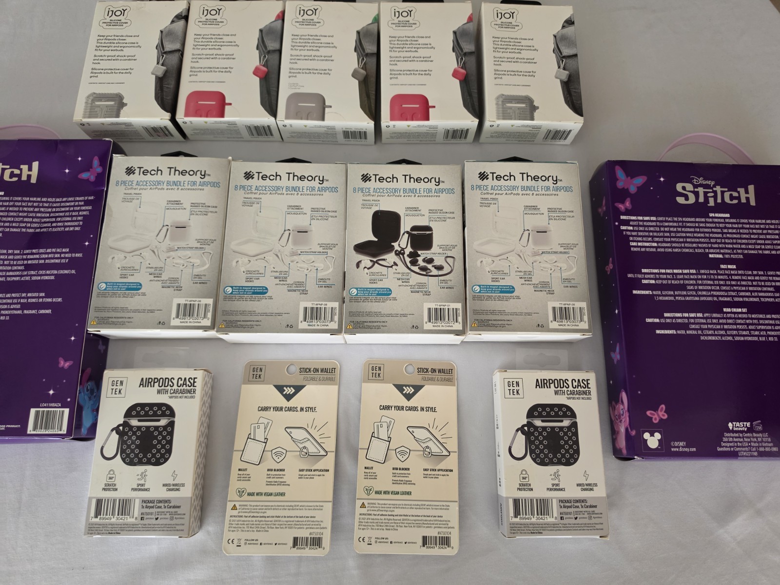 Lot of 15 New Items Cell Accessories Airpod Cases