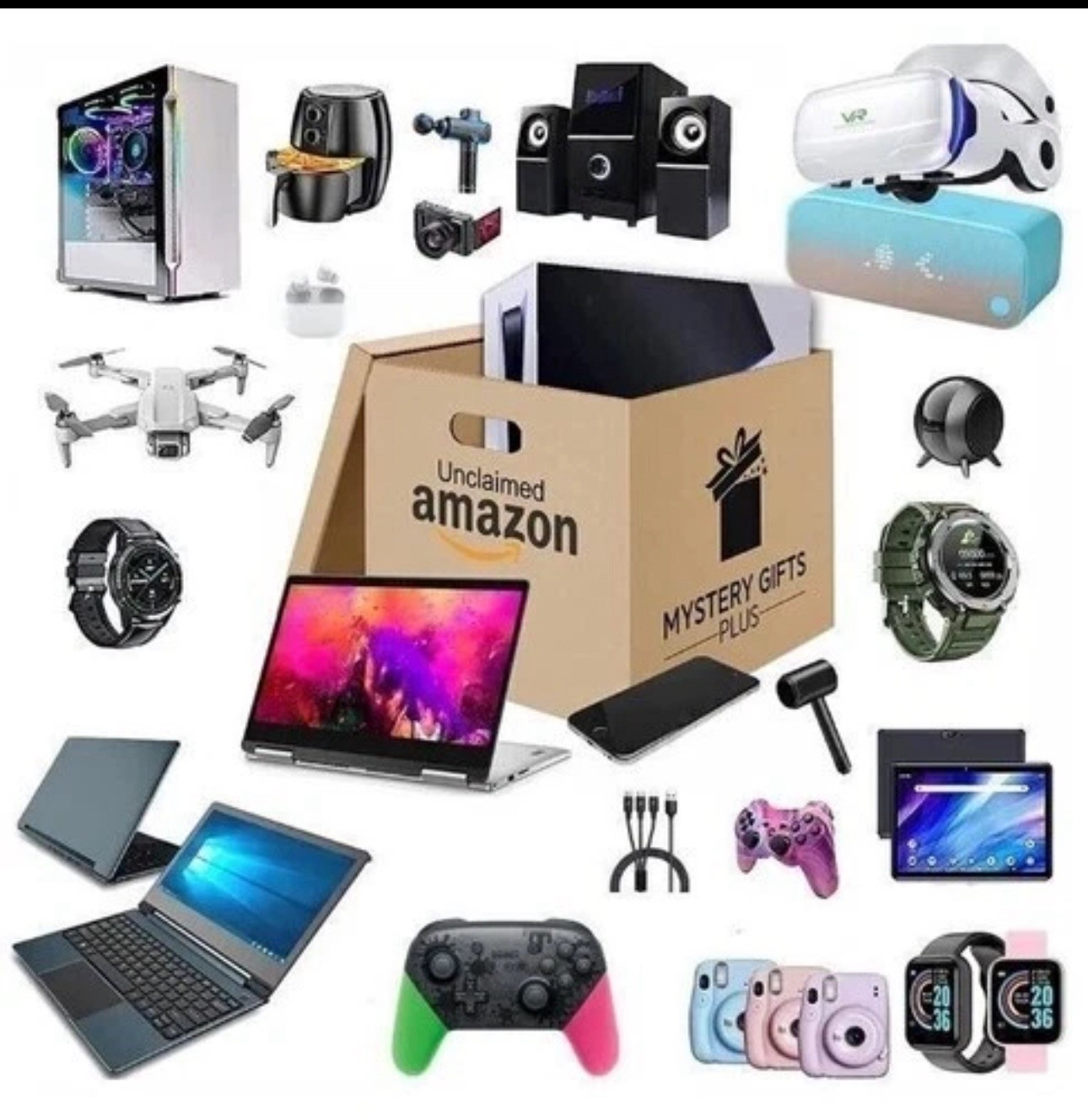 New Real Random Mystery Box Electronic Products Luck Bag Gift Electronics!