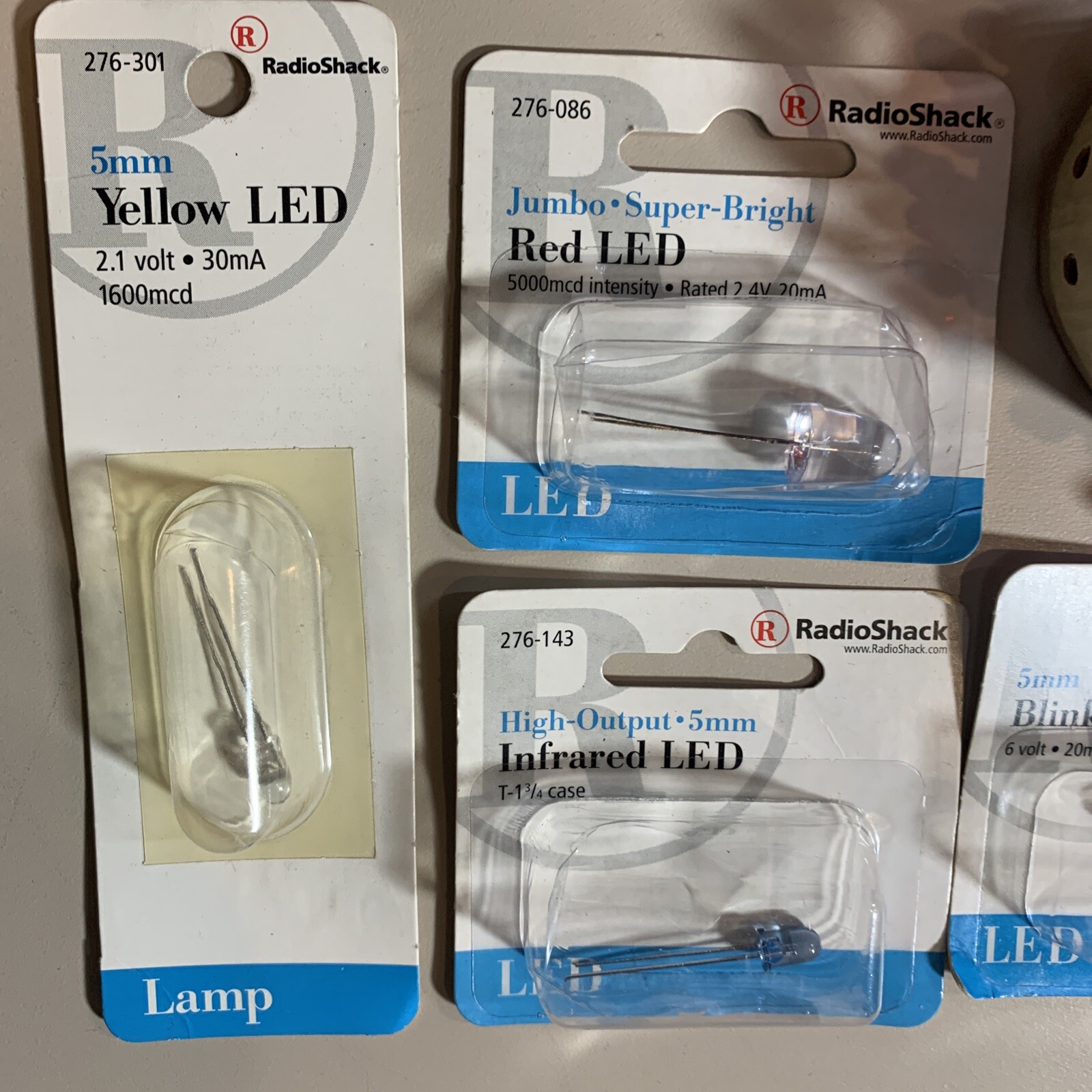 Radio Shack electronics parts lot LED’s / Diodes