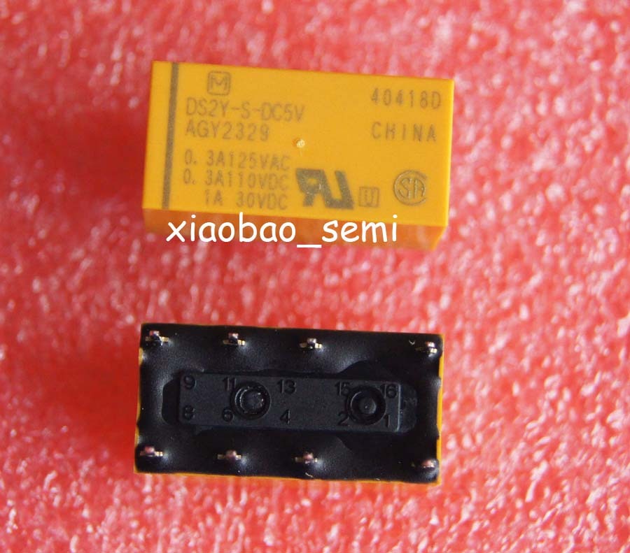 2PCS DS2Y-S-DC5V DS2Y-S-5V AGY2329 5VDC ORIGINAL Relay 8pins