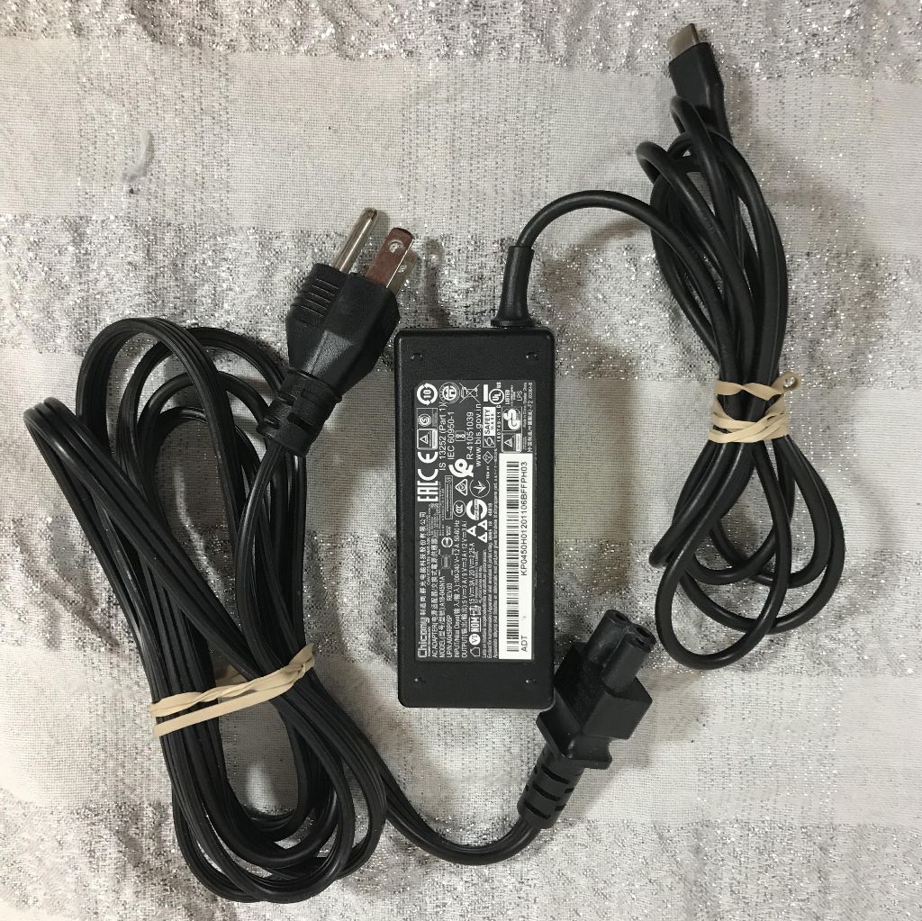 Genuine Chicony|Model:A18-045N1A| Type C Charger Adapter