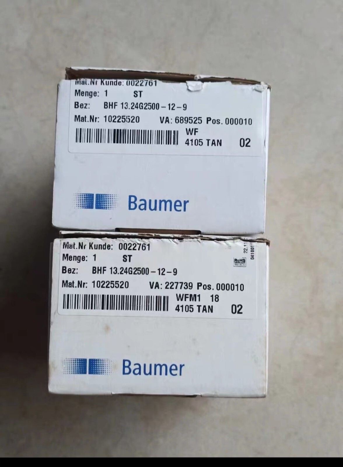 1 PCS BAUMER ELECTRIC BHF 13.24G2500-12-9 ALL NEW IN BOX