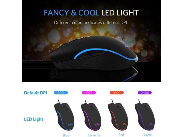 Wired Gaming Mouse with lighting Fiodio NEW in box