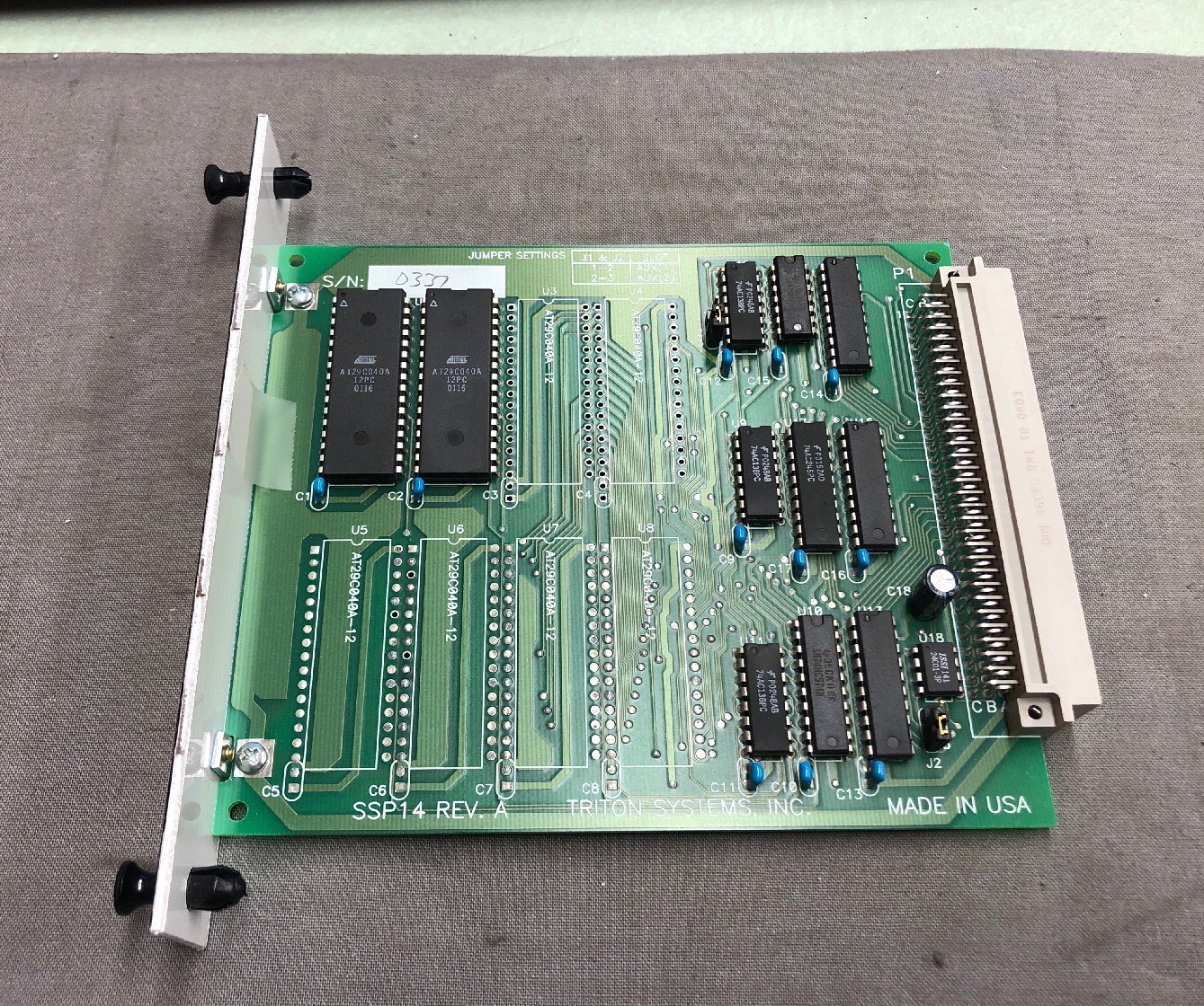 TRITON SYSTEMS 9600-2004 SSP14 REV A 1 MEGABYTE MEMORY EXPANSION MODULE