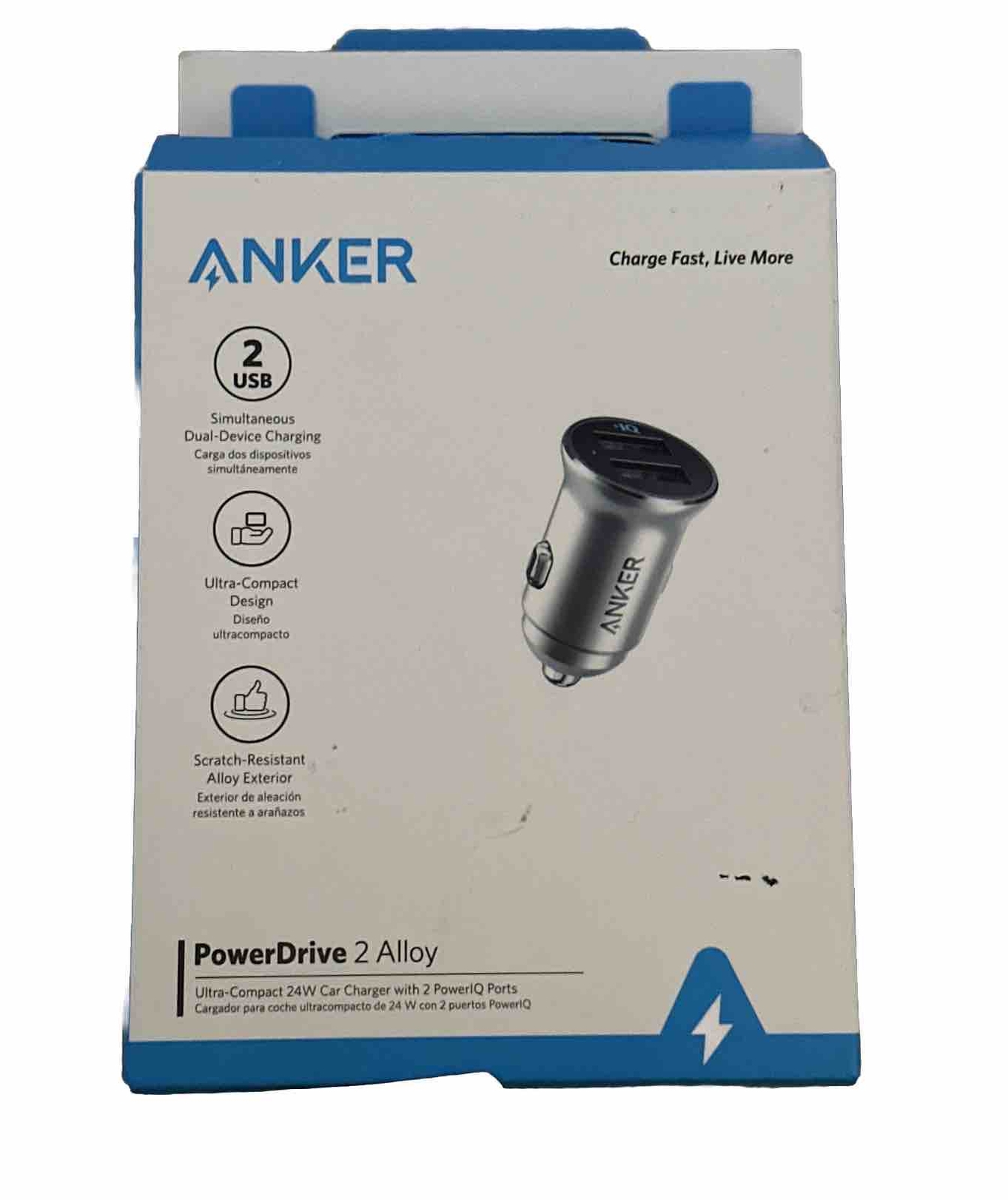 Anker Car Charger – Silver
