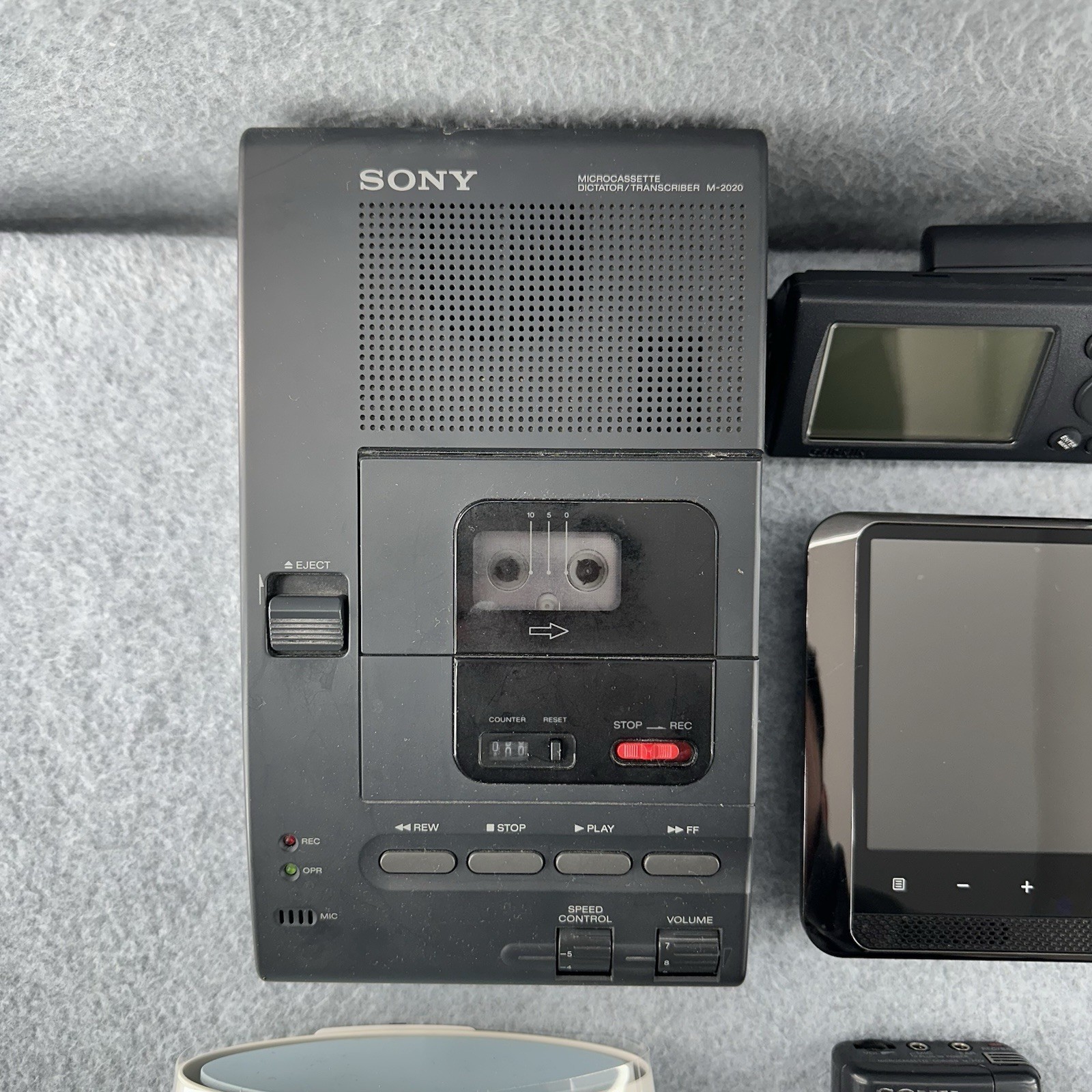 Mixed Lot Electronics UNTESTED Sony Canon Vizio Remotes Tablet Recorder Camera