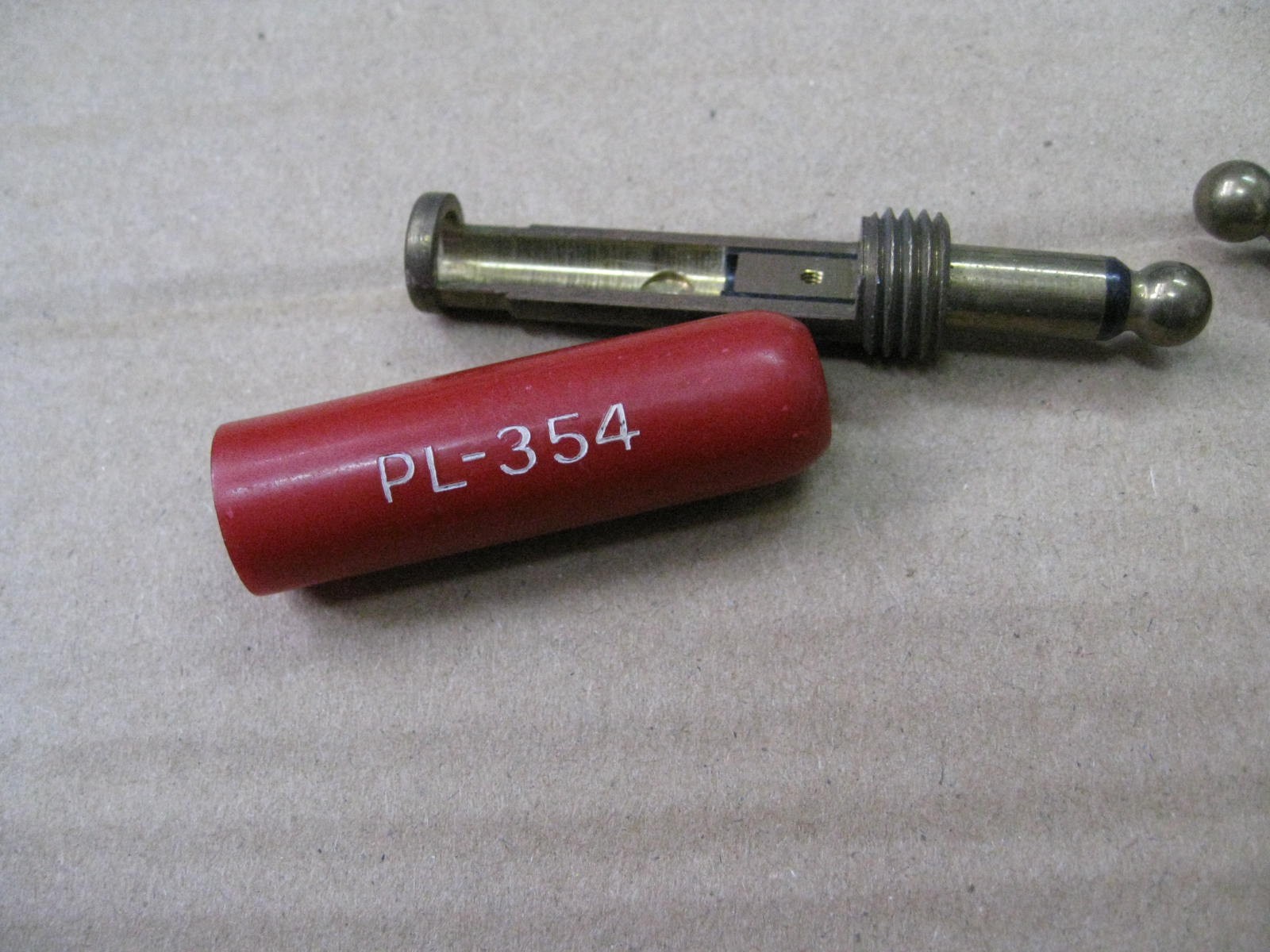 1pc CONNECTOR plug PL-354 Red M642/3-1 mic phones radio aviation military PL-54