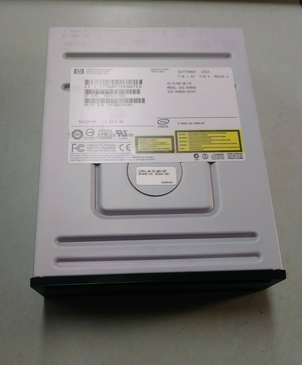 HP CD-R RW DRIVE GCE-8486B 344547-MD0 353041-001