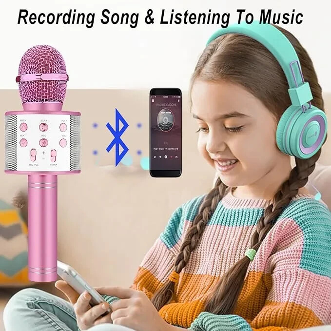 Lot of 20 Karaoke Play and Record Bluetooth Microphones w Voice Changing Feature