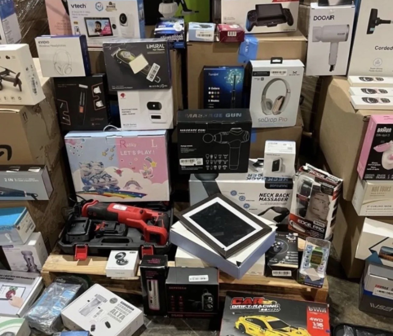 Amazon Electronics and Overstock Merchandise Mystery Boxes