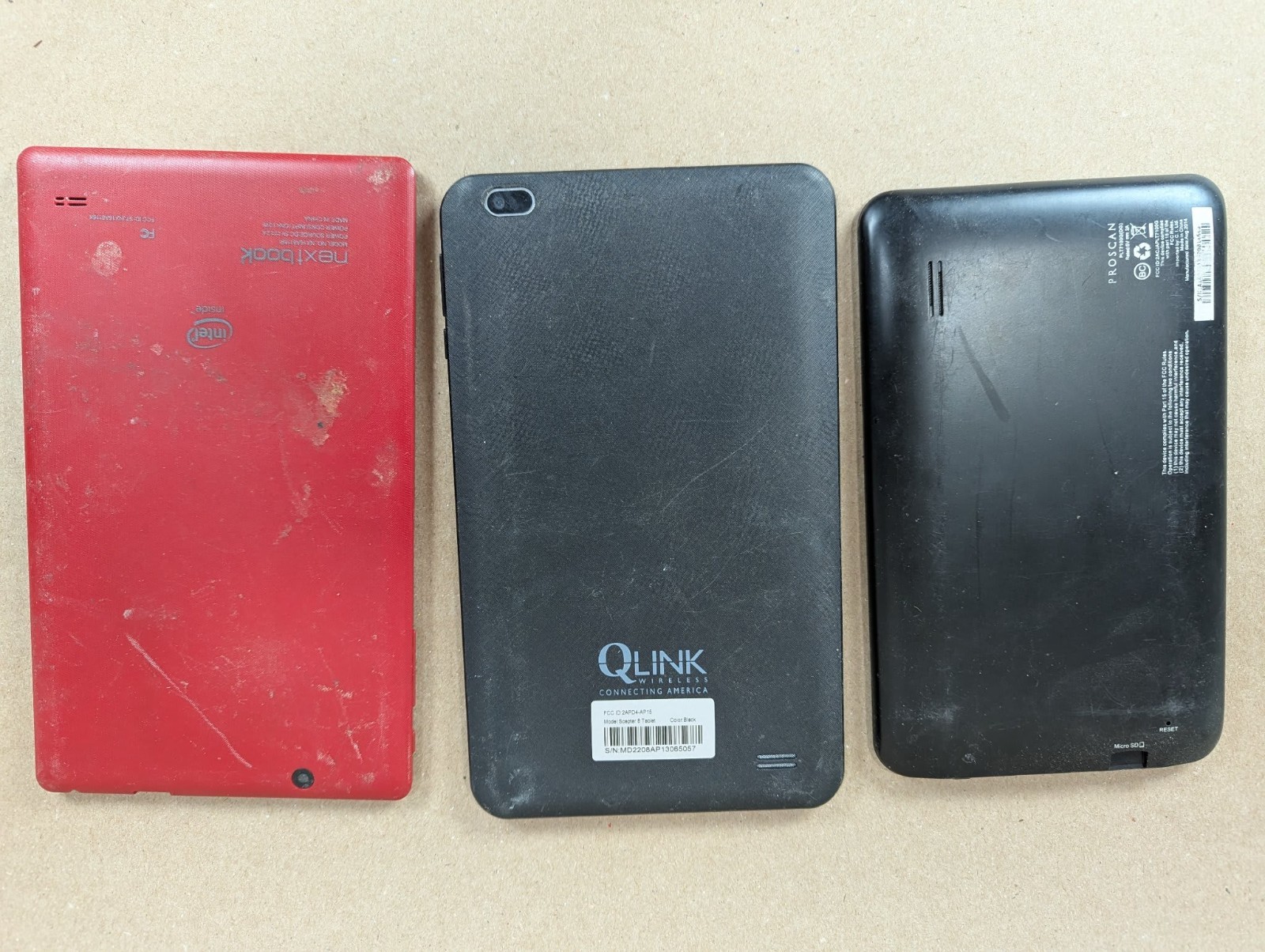 Tablet Device Scrap Parts or Repair Lot of 13 Assorted Android Non Working