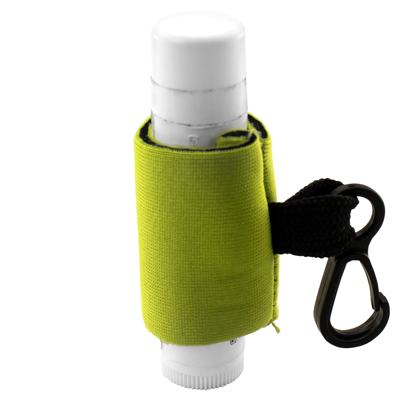 10 Green Clip-On Neoprene Sleeve Lip Balm Holsters Lipstick Holder Key Chain