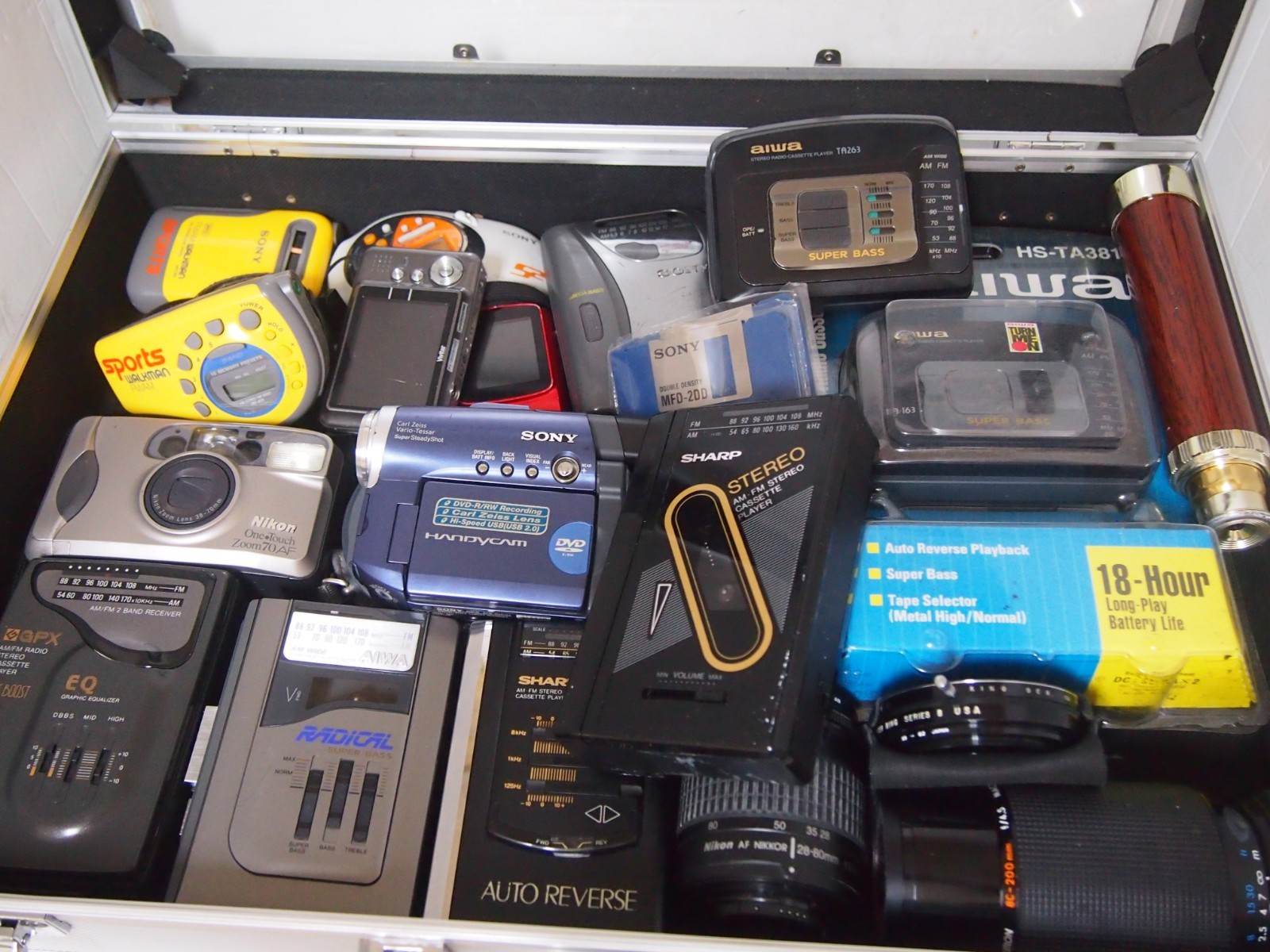 Mystery Box with Walkmans, Cameras and more AS IS