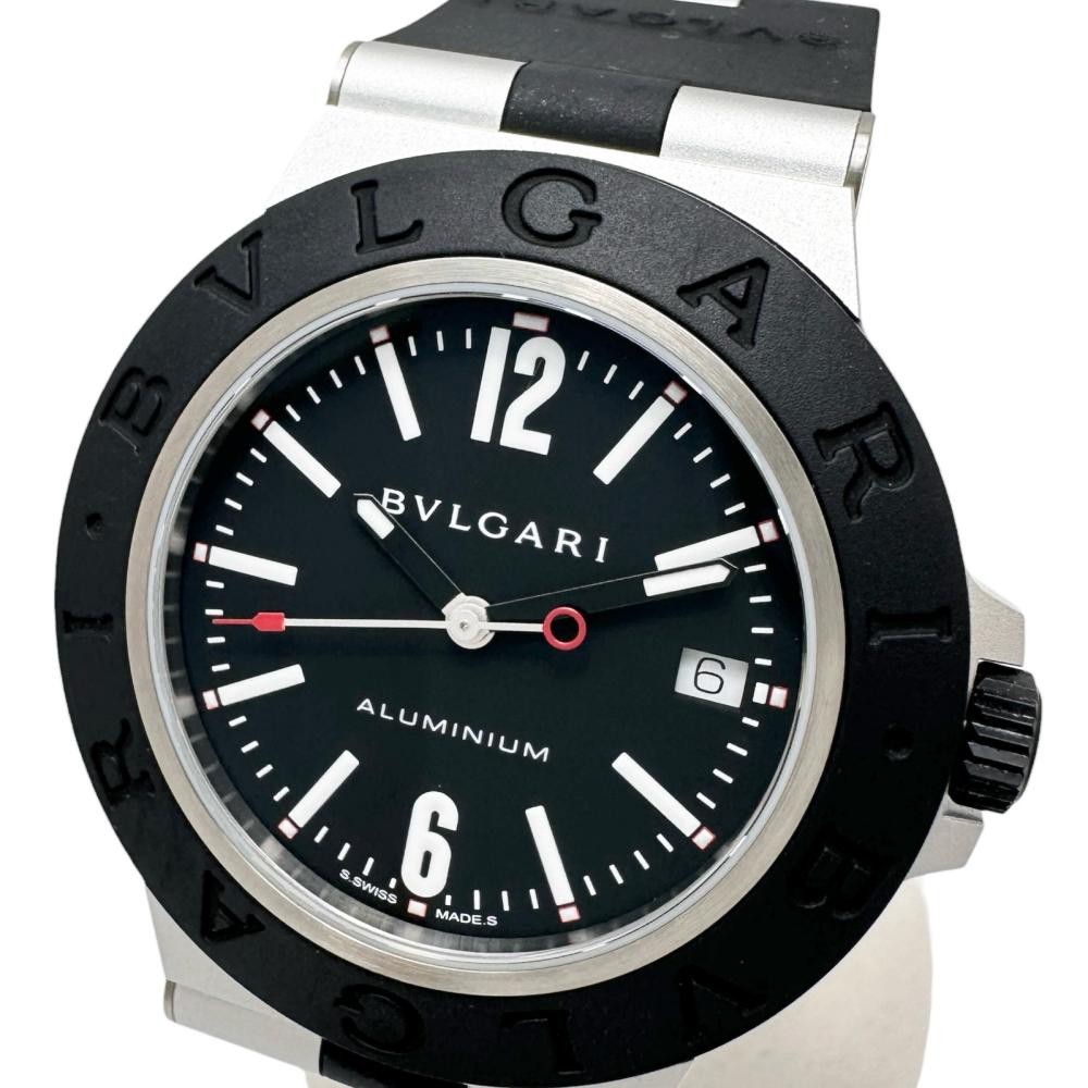 BVLGARI Aluminum BB40AT/103445 Watch Aluminum Rubber Automatic Case Accessary