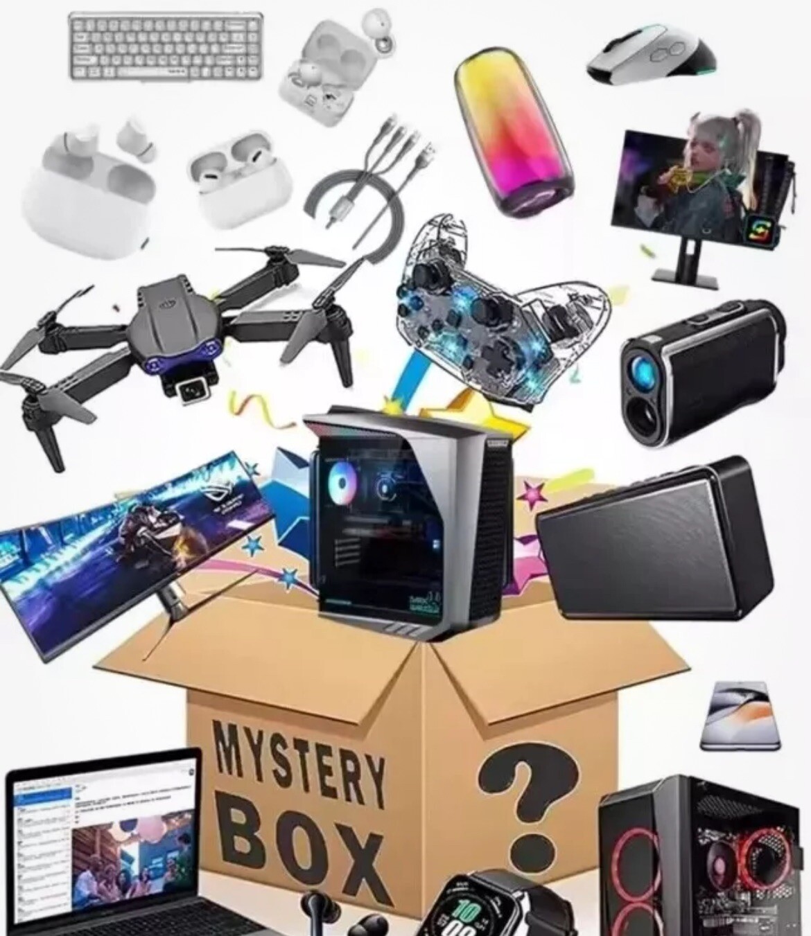 ULTRA HOT!Mystery ULTRA Loot Electronic Box! All Brand New!2024!Read Description