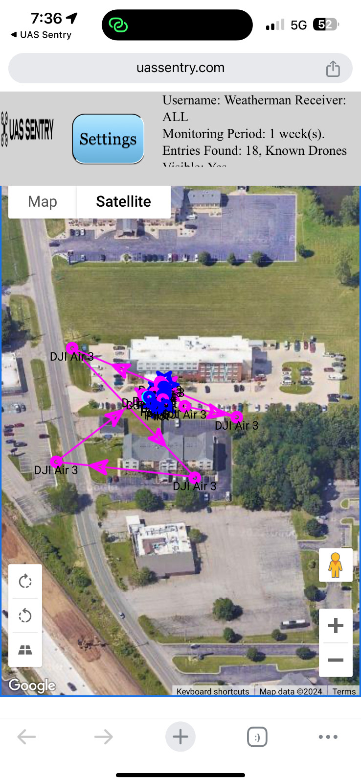 UAS Sentry VLOS Touch Screen