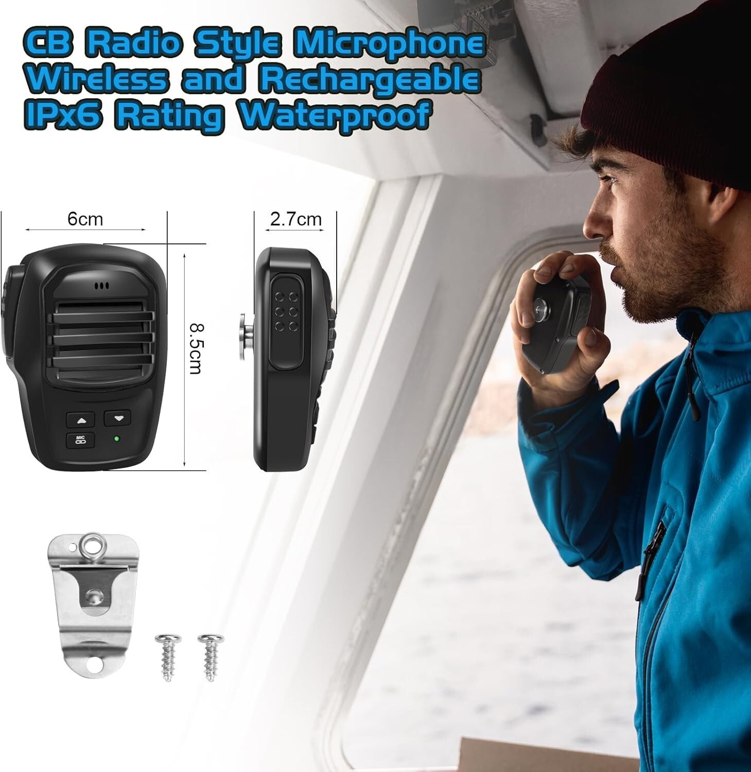 Velex Waterproof Bluetooth Marine Audio Receiver Wireless 2 Channel