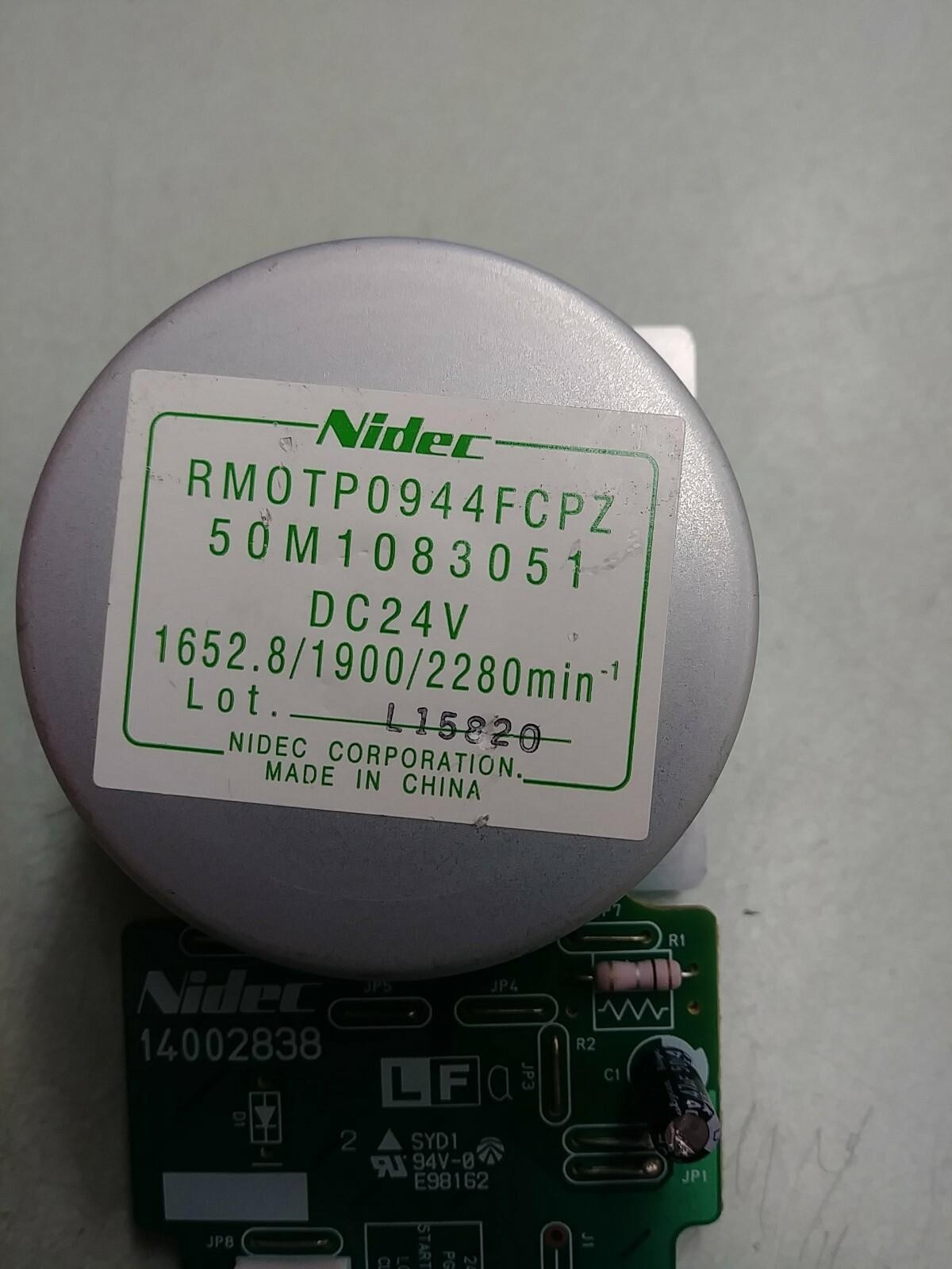 NIDEC 14002838 RM0TP0944FCPZ 50M1083051 Drive Motor ASSEMBLY DC 24V