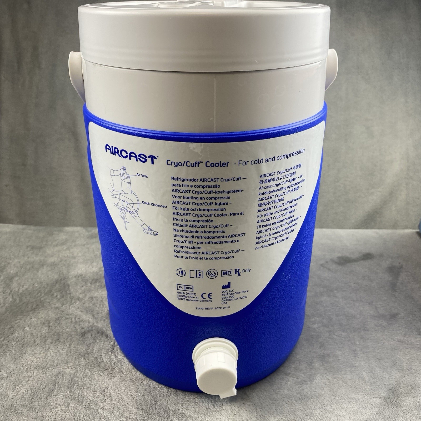 Aircast Cryo/cuff Gravity Cooler Ice Therapy with Hose Foil Cold Therapy System