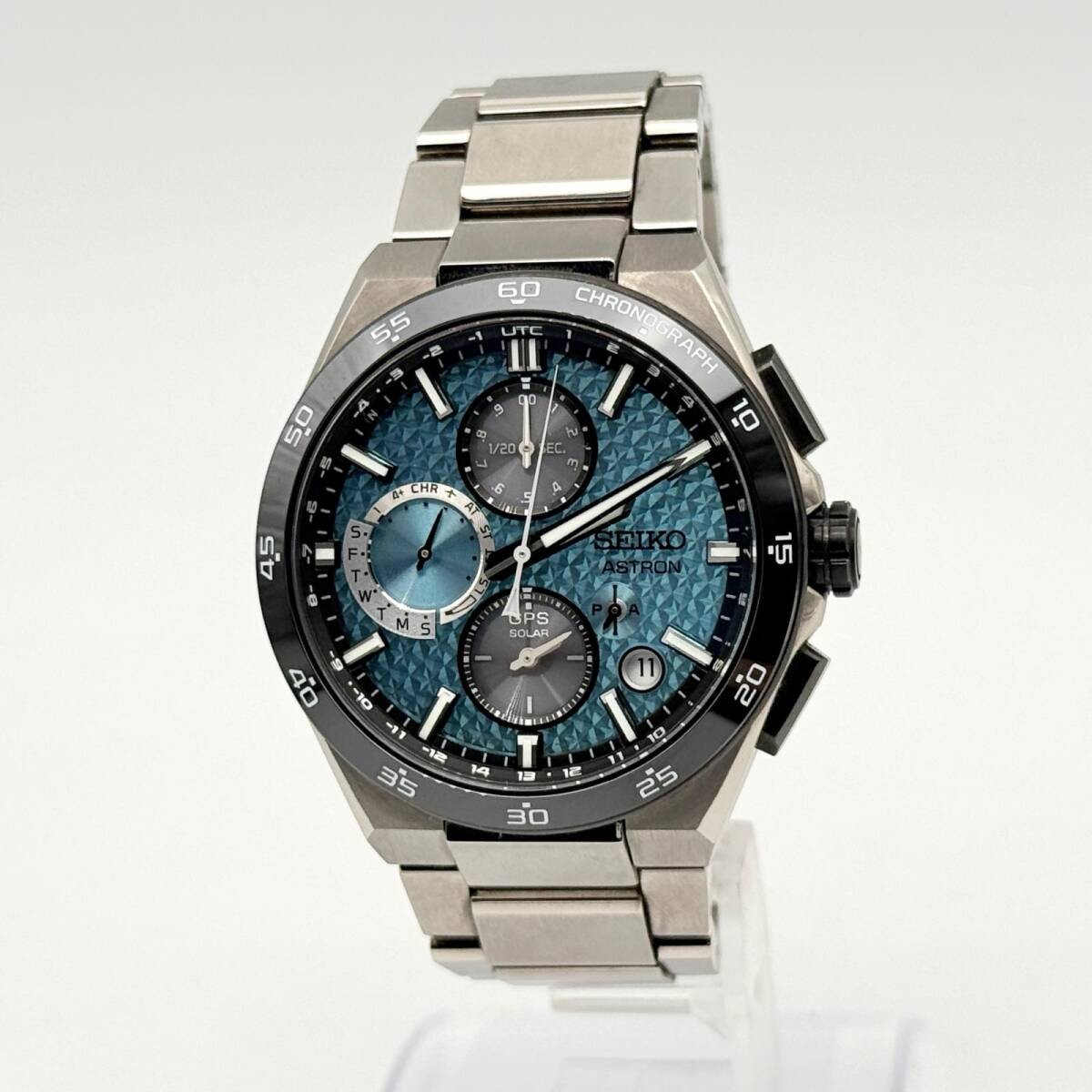 SEIKO Watch Astron 5X83-0AC0 GPS Solar Blue Auth Men’s Working w/Box, Warranty