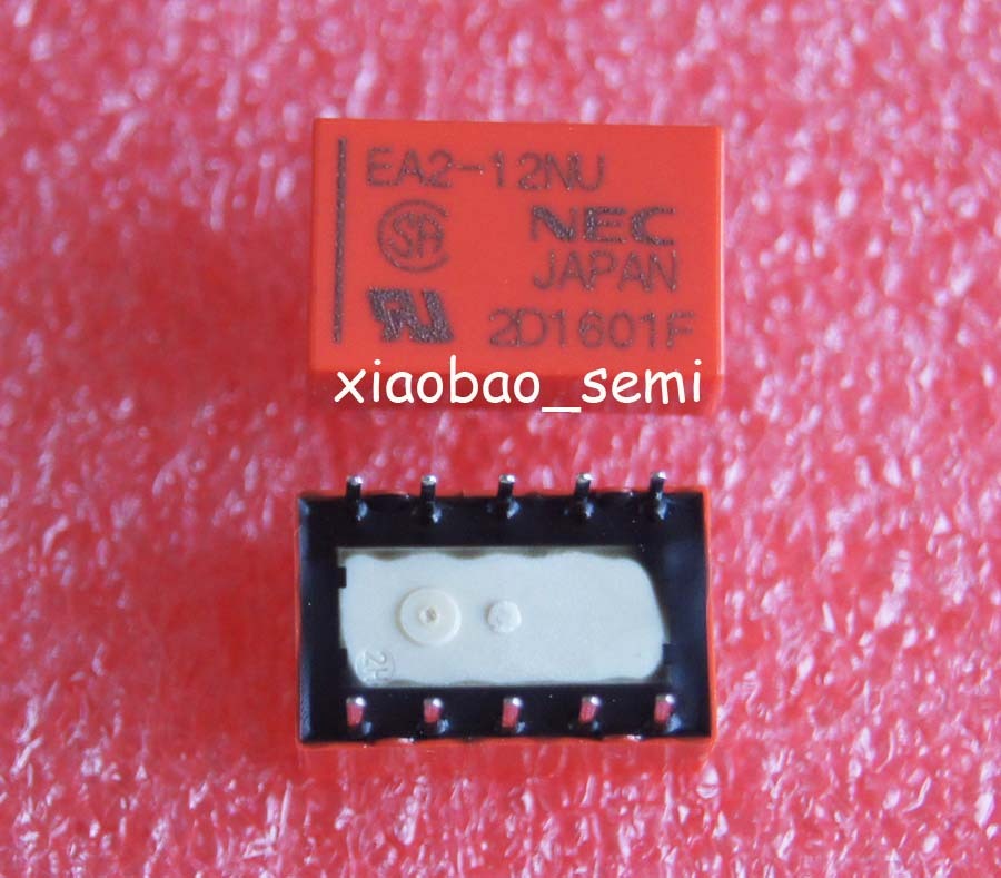 5PCS 12V Relay EA2-12 EA2-12NU 10PIN NEC Relay Original