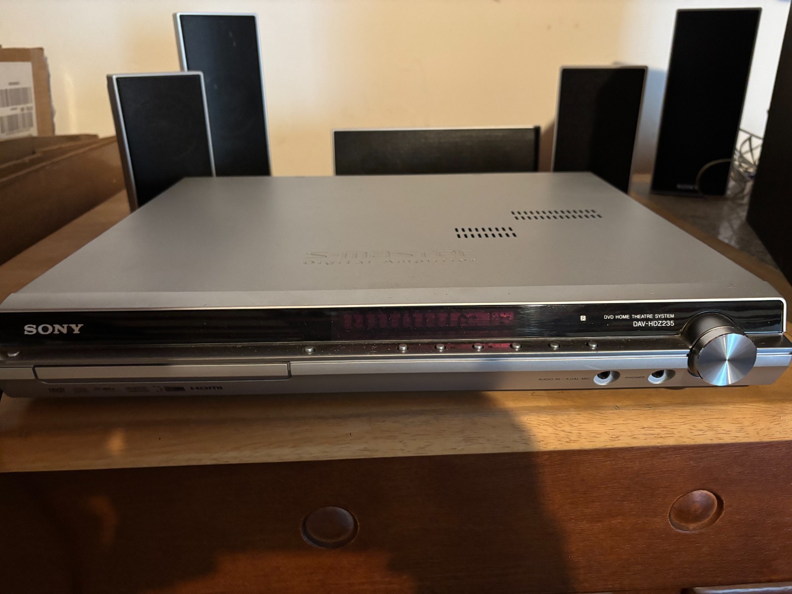 Sony Digital Amplifier Electronics with speakers and all wiring.