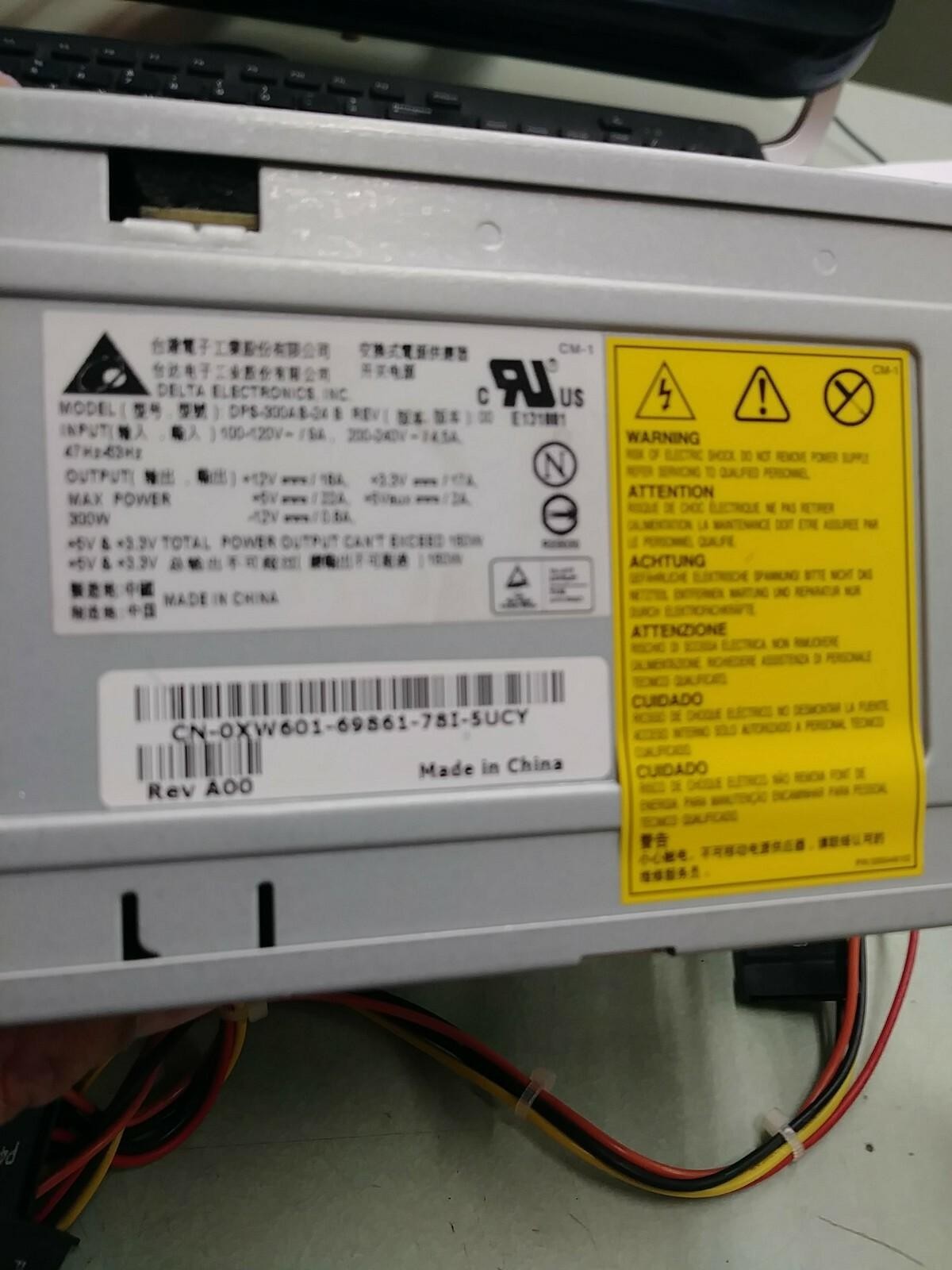 Delta DPS-300AB-24 B REV 00 Power Supply 0XW601 REV:A00