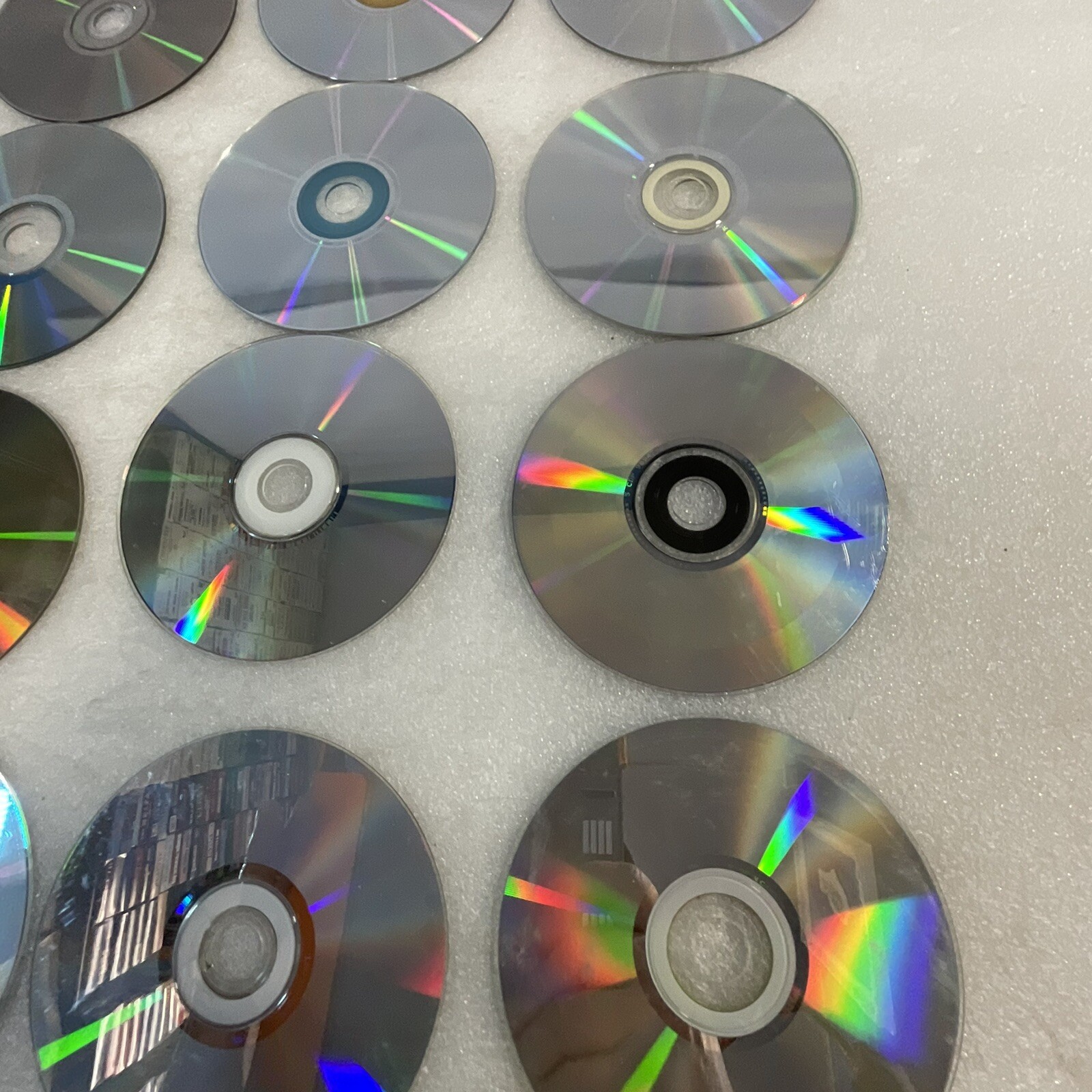 Lot of 33 Disks No Covers CD DVD Video Game Scratches AS-IS