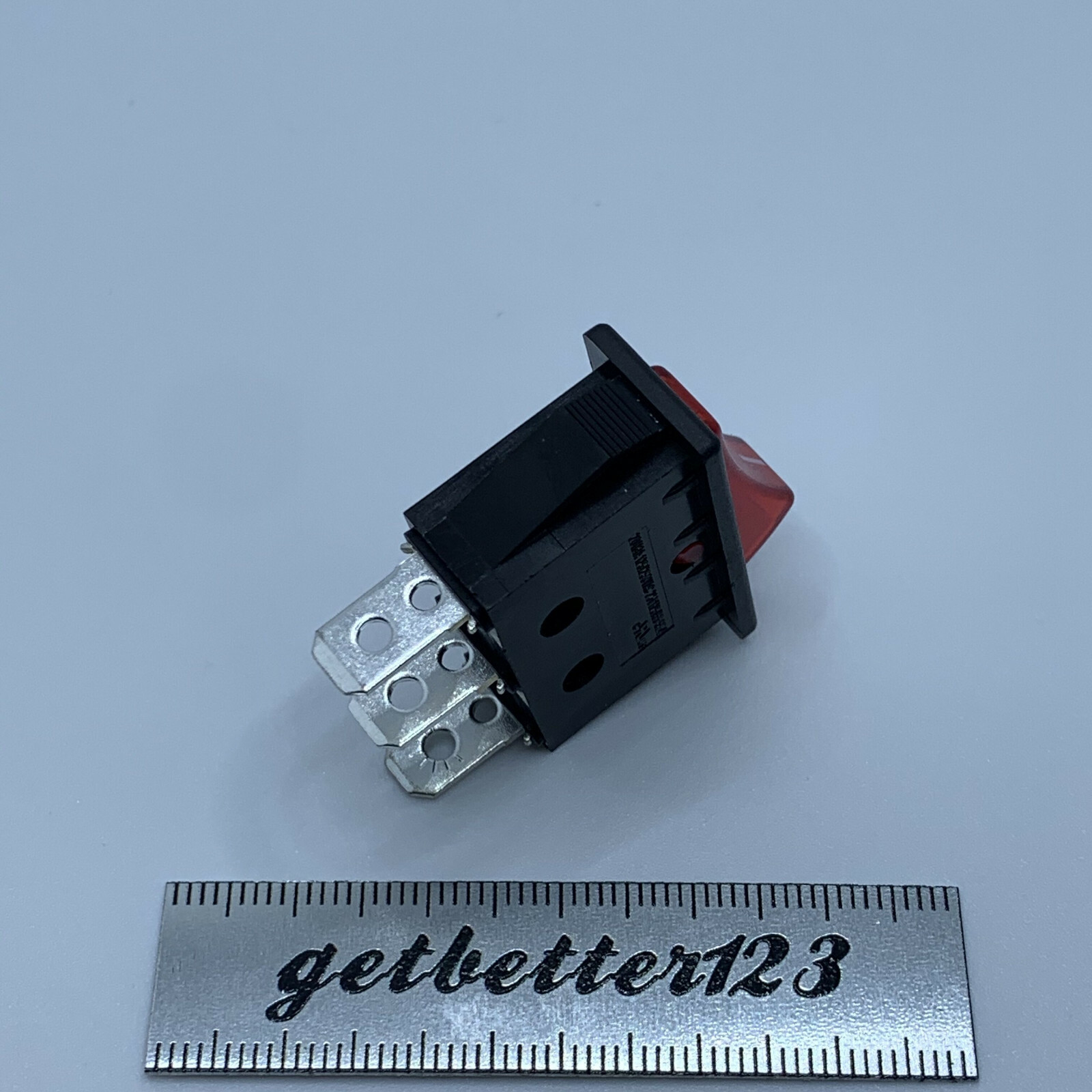 1pc Red Light Rocker switch 3-pins 2 positions PS8C-6-B1R3-2H-OO PS8C