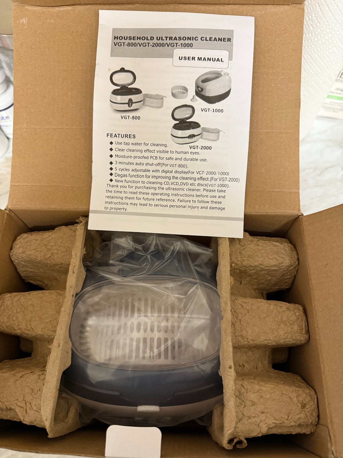 VGT 2000 Digital Ultrasonic Cleaner