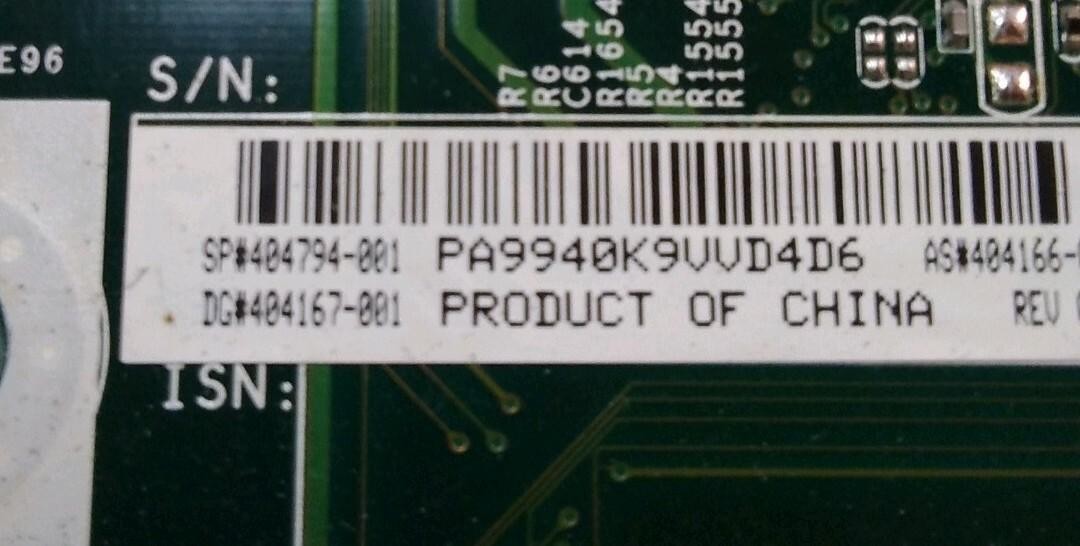 404794-001 404167-001 HP Mid Tower System Board CPU SL9TA