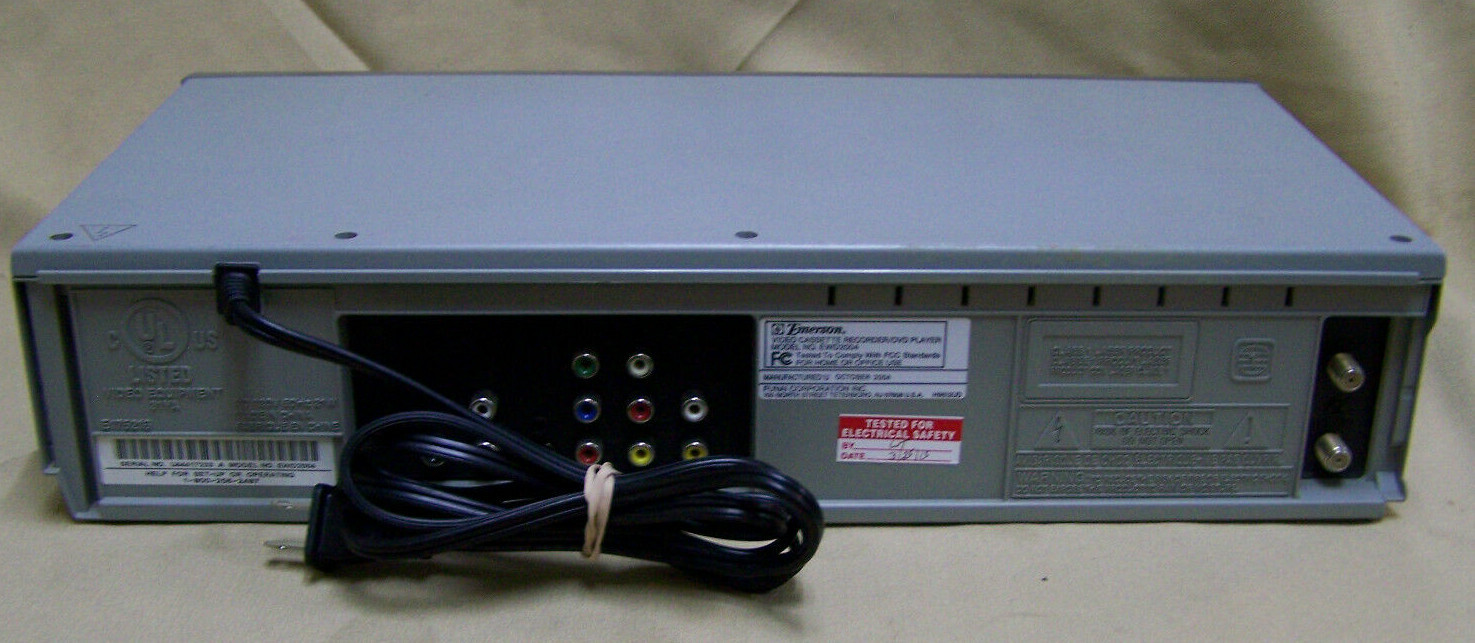 EMERSON EWD2004 DVD/VCR Combo Player DVD AS IS /VCR WORKS