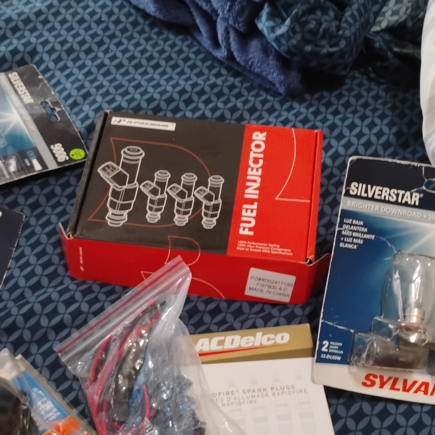 A-Premium, ACDelco, Sylvania Mixed Lot: Bulbs, Spark Plugs, Ignition Coils