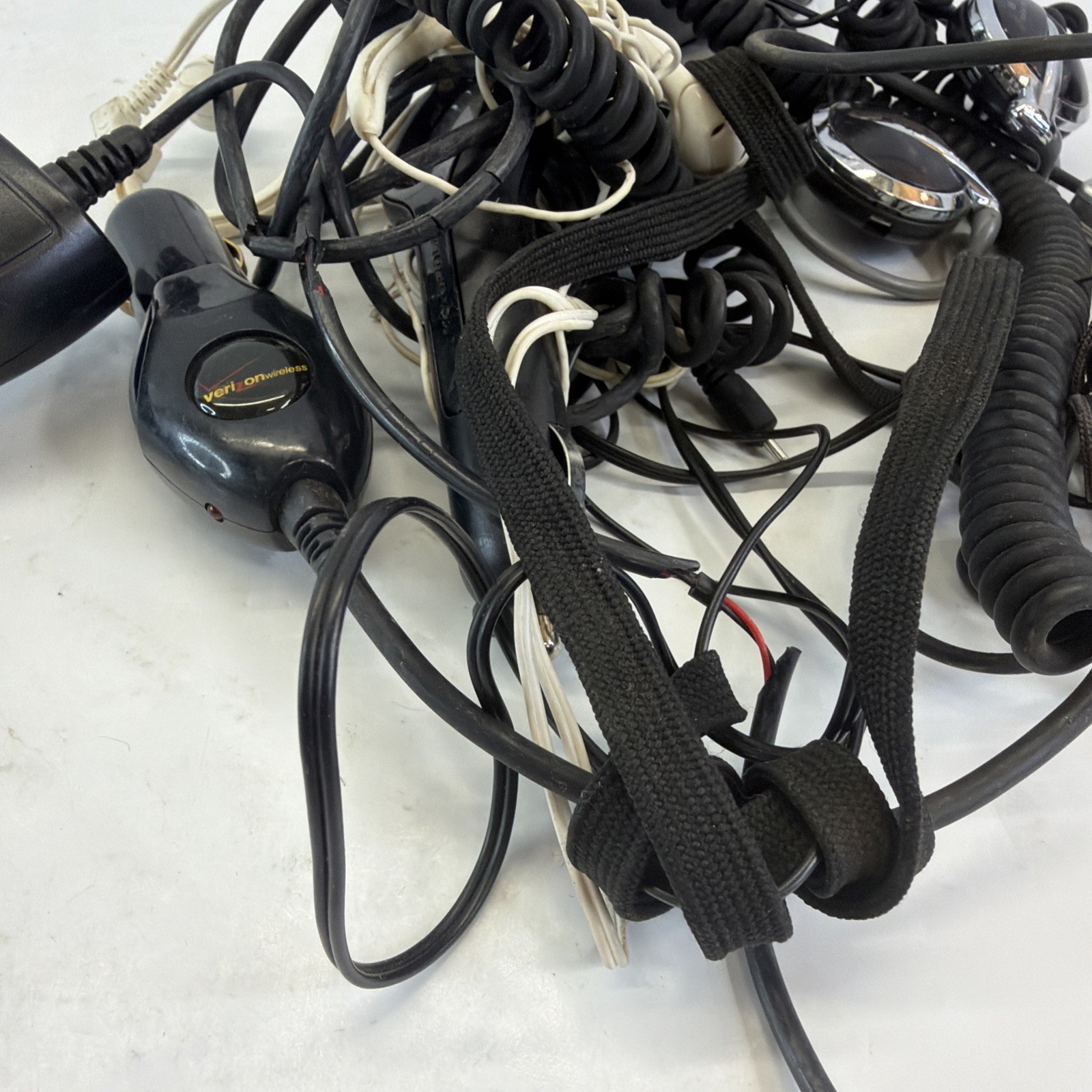 Bulk Electronics Lot Car Chargers Headsets Cables Untested Parts Repair Mixed