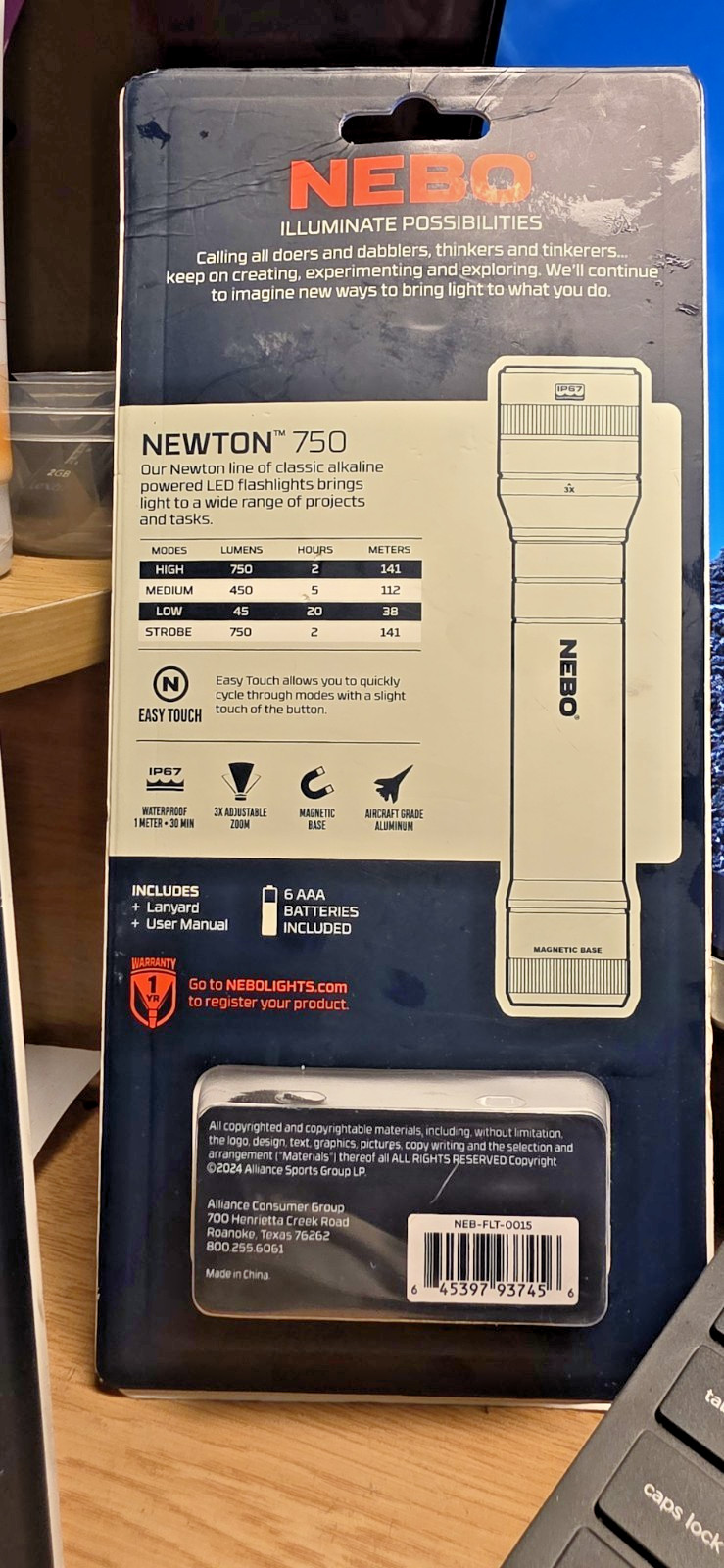 NEBO products (price for each item) no bundle deal