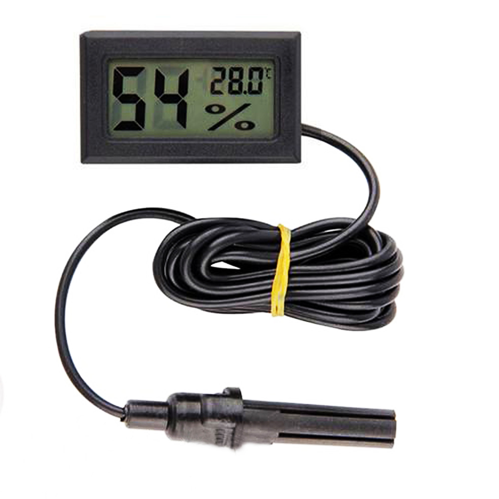 2PCS Mini Digital LCD Thermometer Hygrometer Humidity Temperature Meter Indoor
