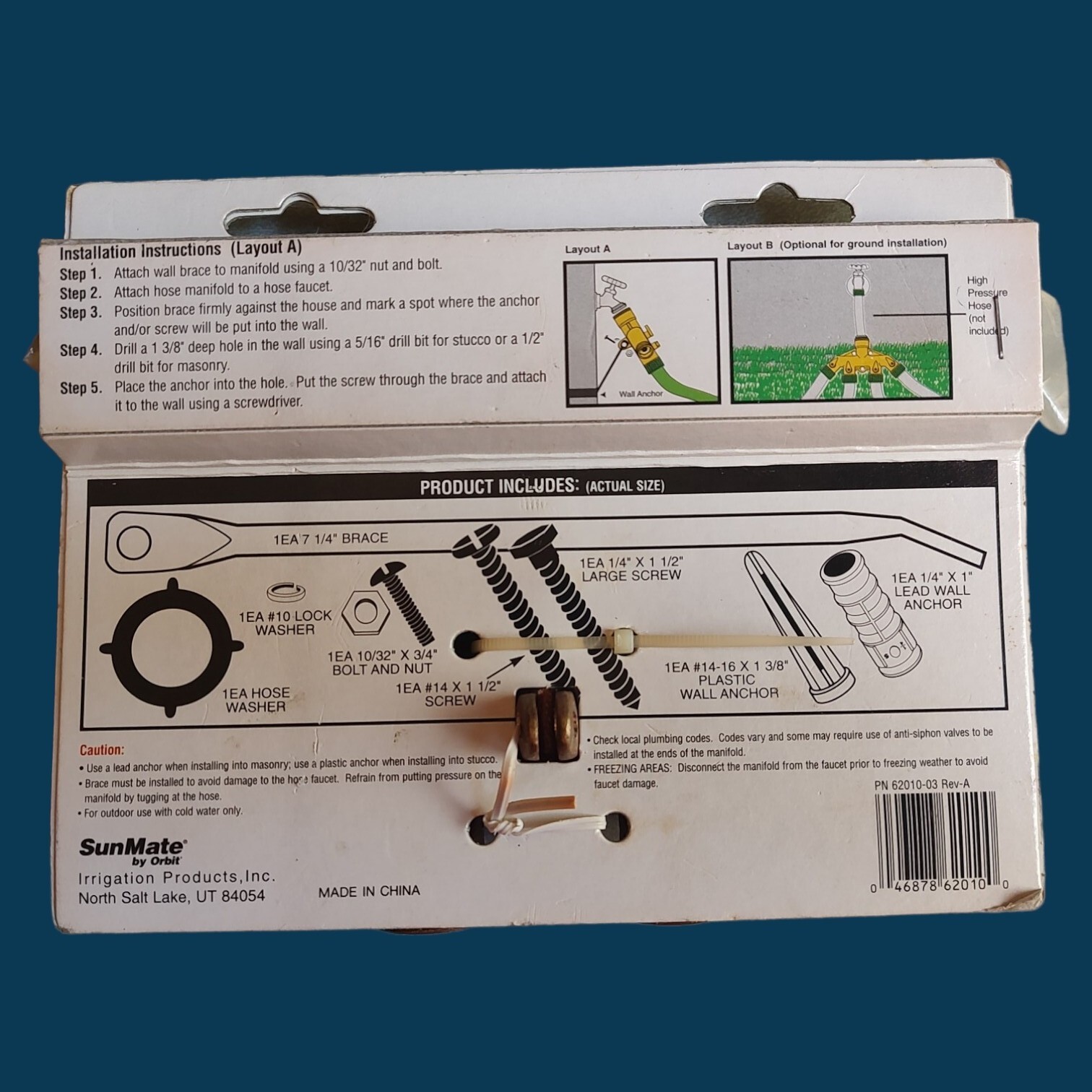 Orbit SunMate Pro62010N Brass Faucet Manifold NEW