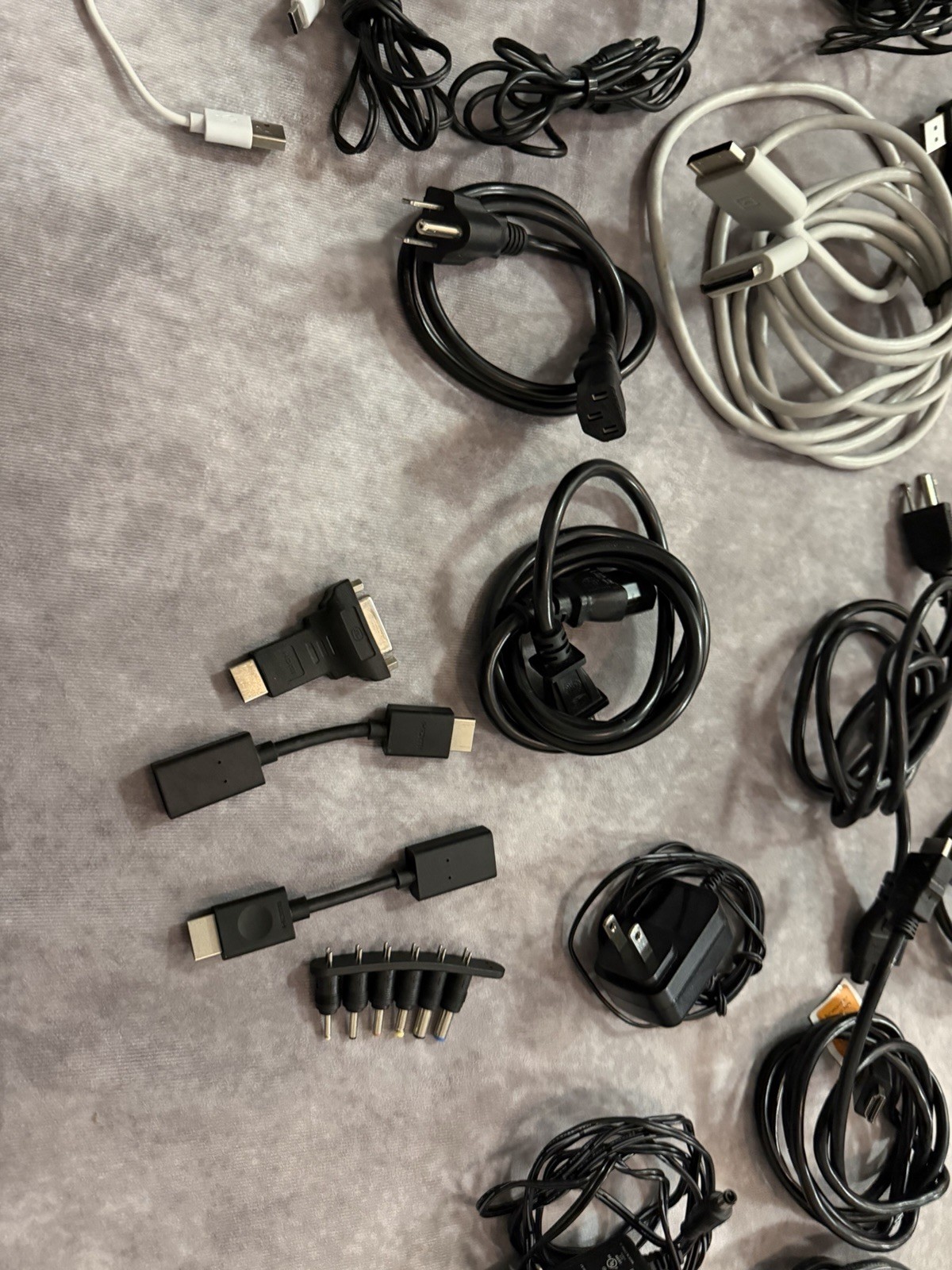 Mixed Lot Cables & Power Adapters, Universal Compatible, USB Charging