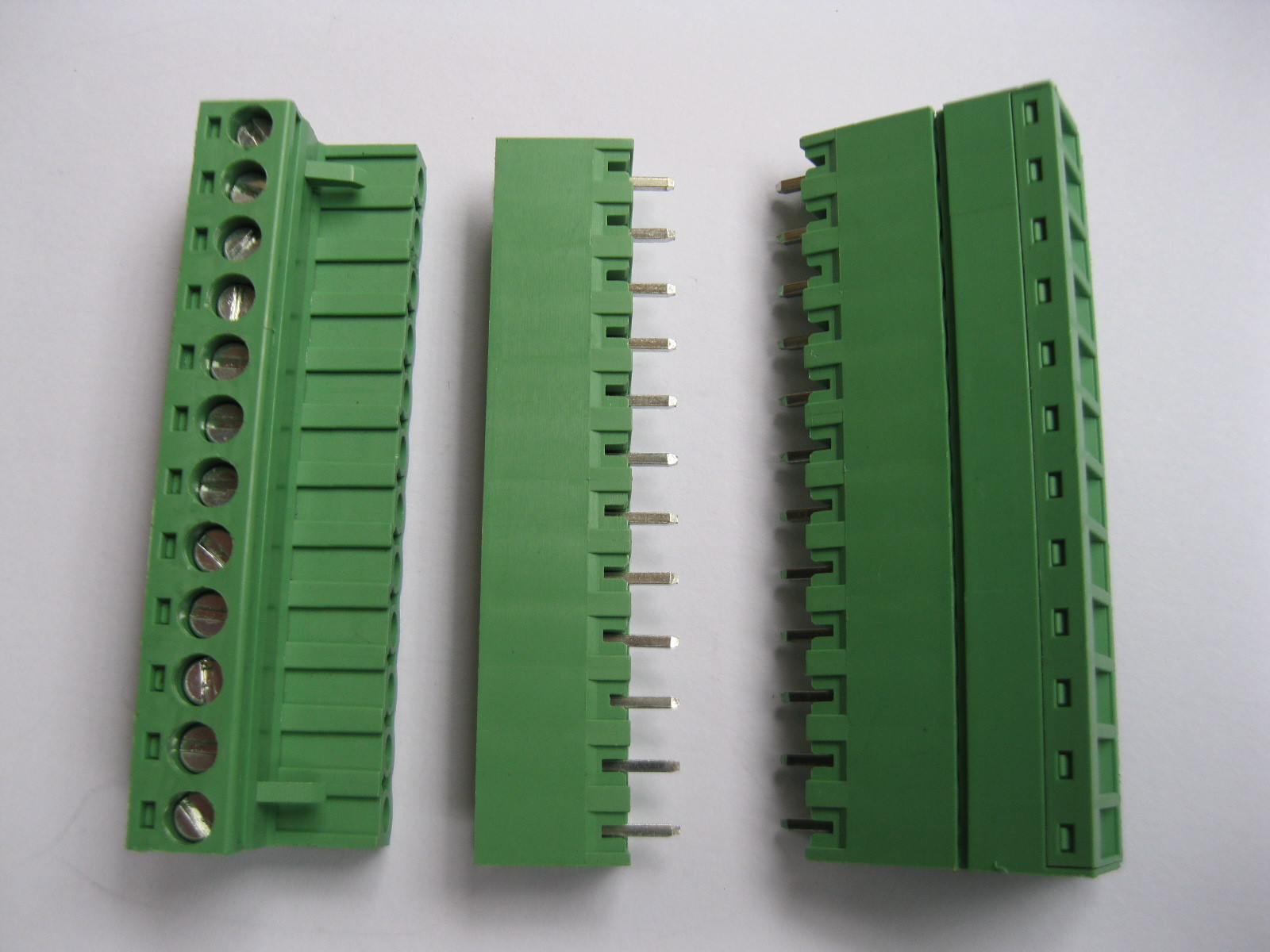 12pcs Green 12 pin 5.08mm Screw Terminal Block Connector Pluggable Type Straight
