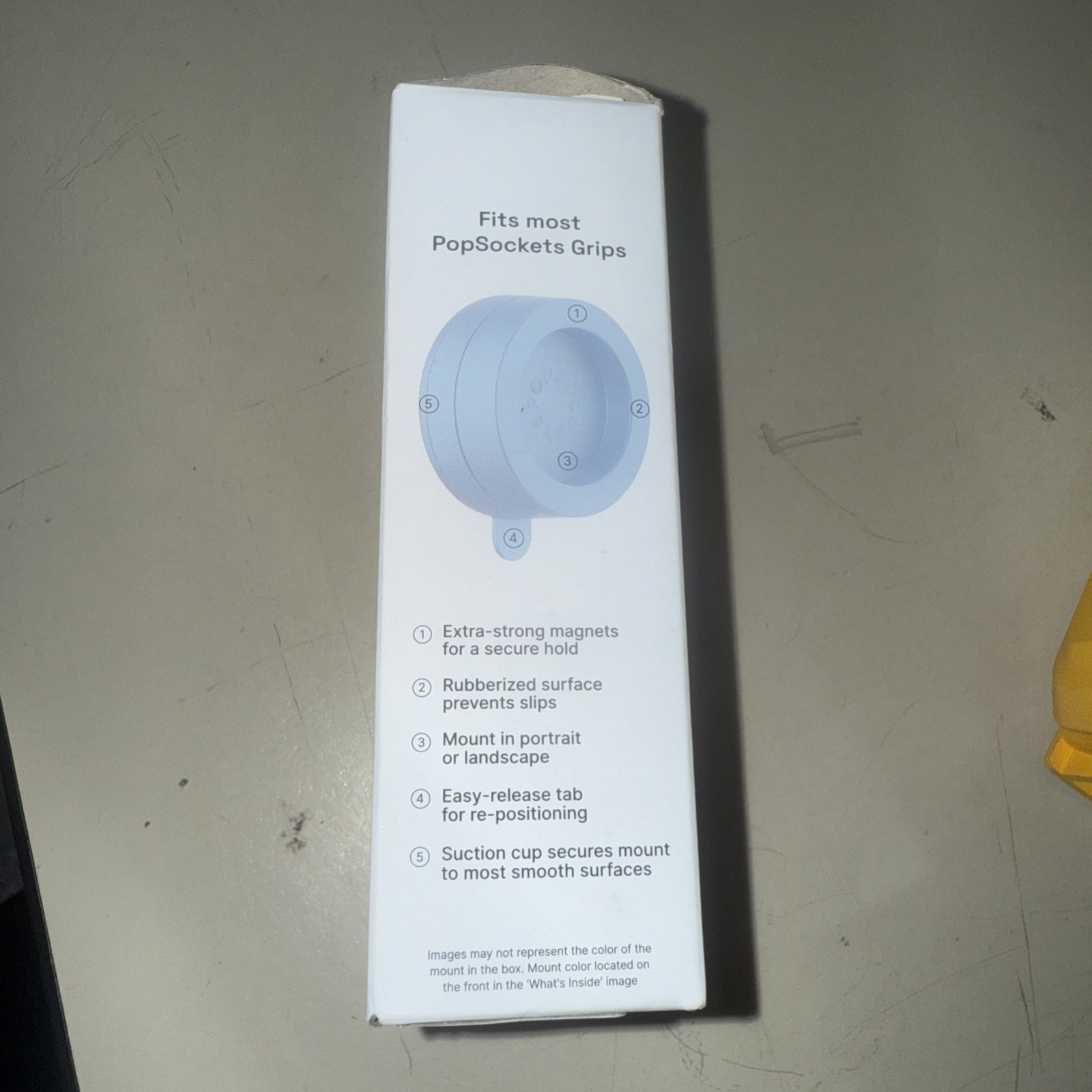 PopSockets Multi-Surface Suction Phone Mount, Detachable Surface Mount, Phone S