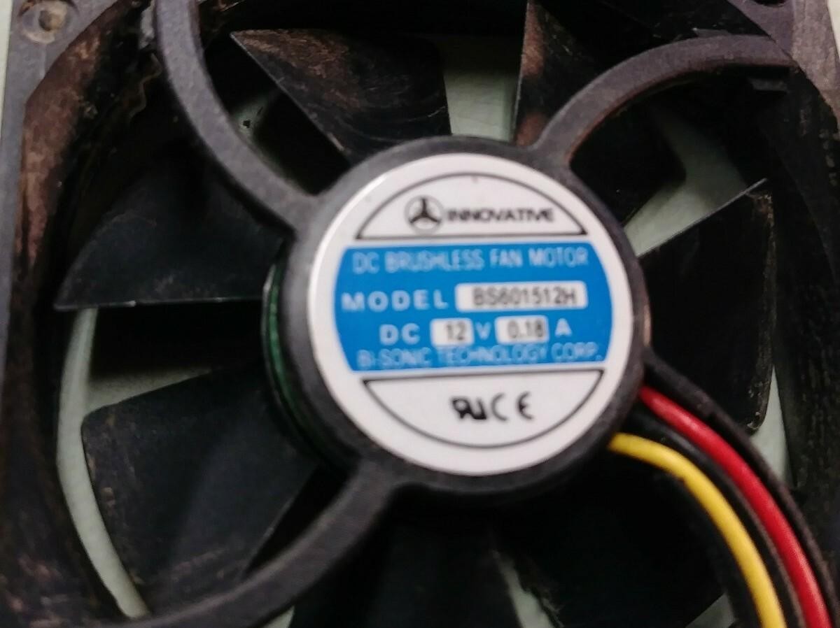 DC brushless CPU cooling fan BS601512H 12V 0.18A 3-wire 3-pin